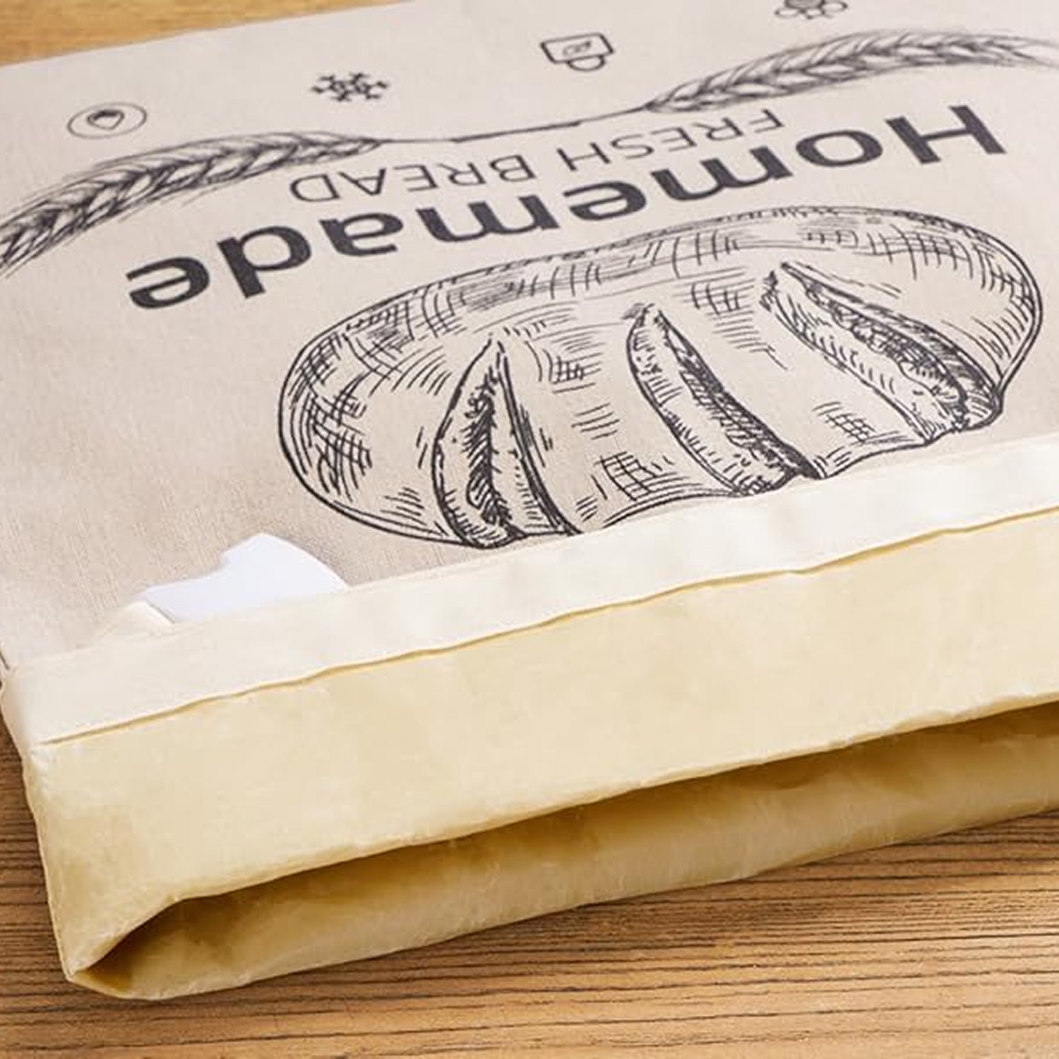 BeeBredix Beeswax Bread Bag – Washable Eco-Friendly Storage, Natural Food Wrap & Freshness Seal