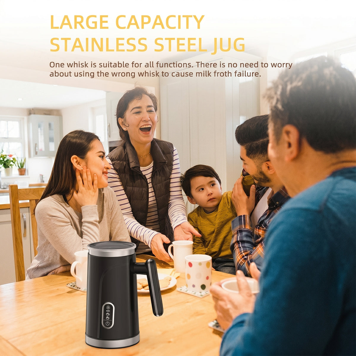 ChocoJiva Smart Hot Chocolate Maker – Automatic Milk Frother, Rapid Thermal Heating & Easy-Pour Spoutv
