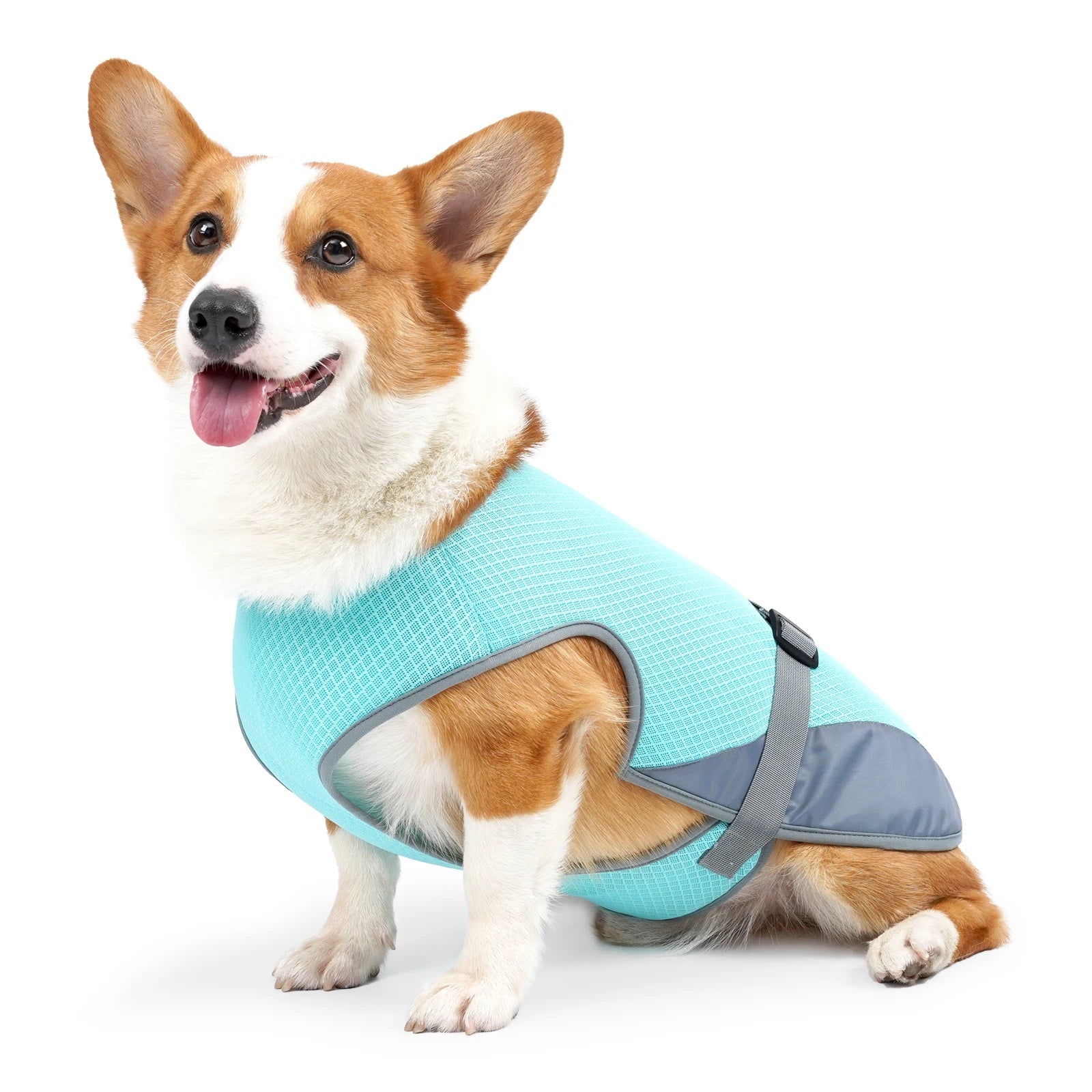 VexiDomic Dog Cooling Vest – Triple-Layer Evaporative Fabric, Lightweight Mesh & Secure Adjustable Straps