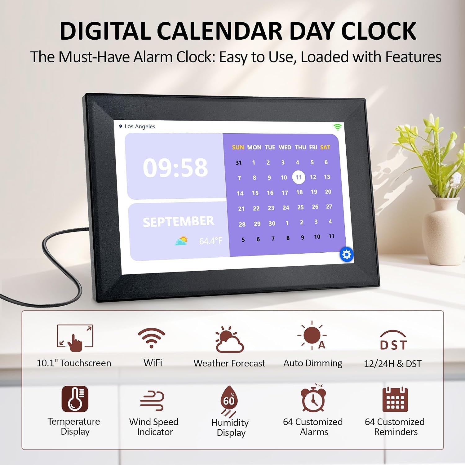 DageCres 10.1-Inch Large Touchscreen