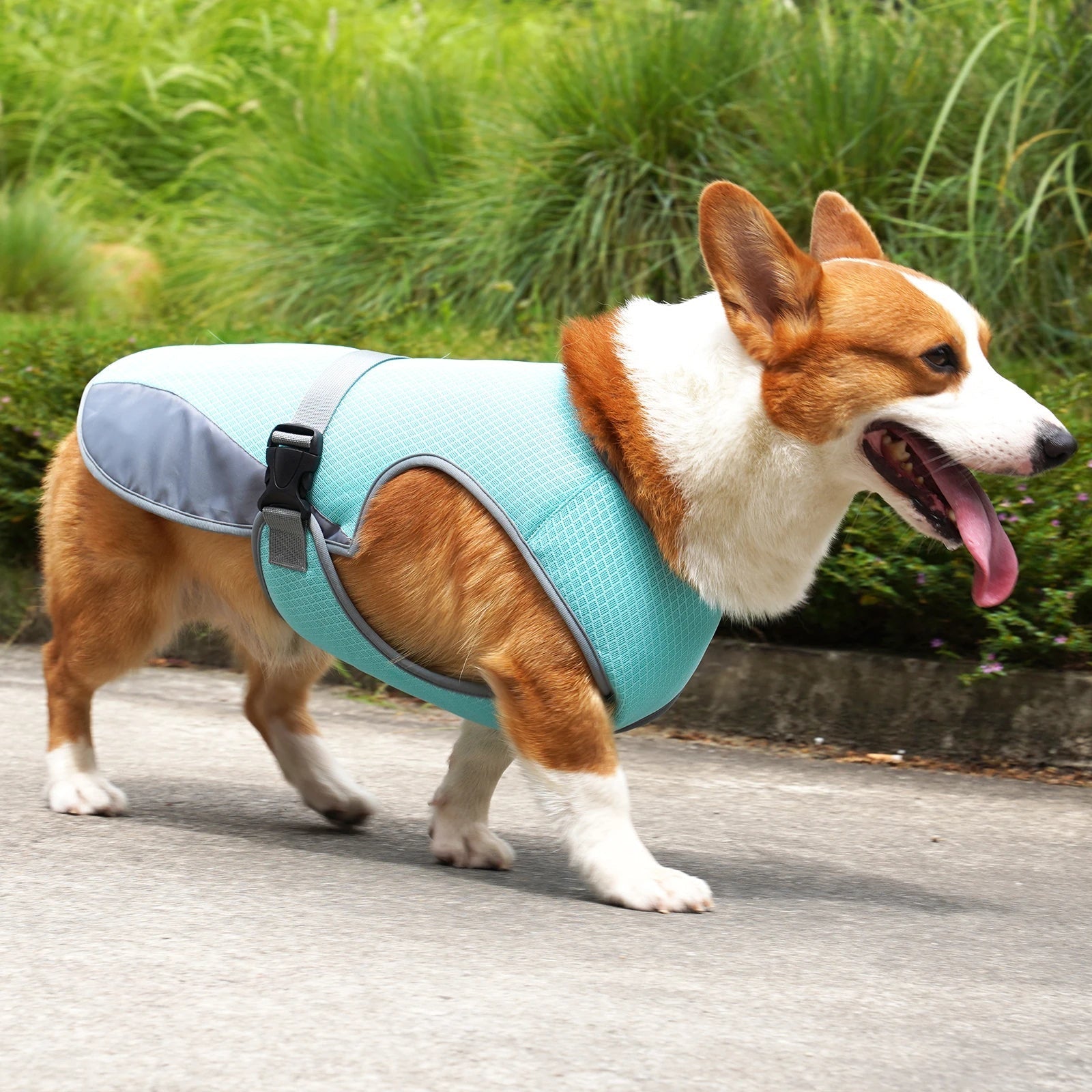 VexiDomic Dog Cooling Vest – Triple-Layer Evaporative Fabric, Lightweight Mesh & Secure Adjustable Straps