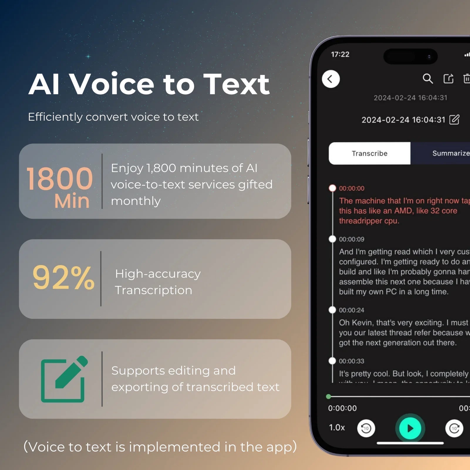 RivaShale 102-Language AI Transcription