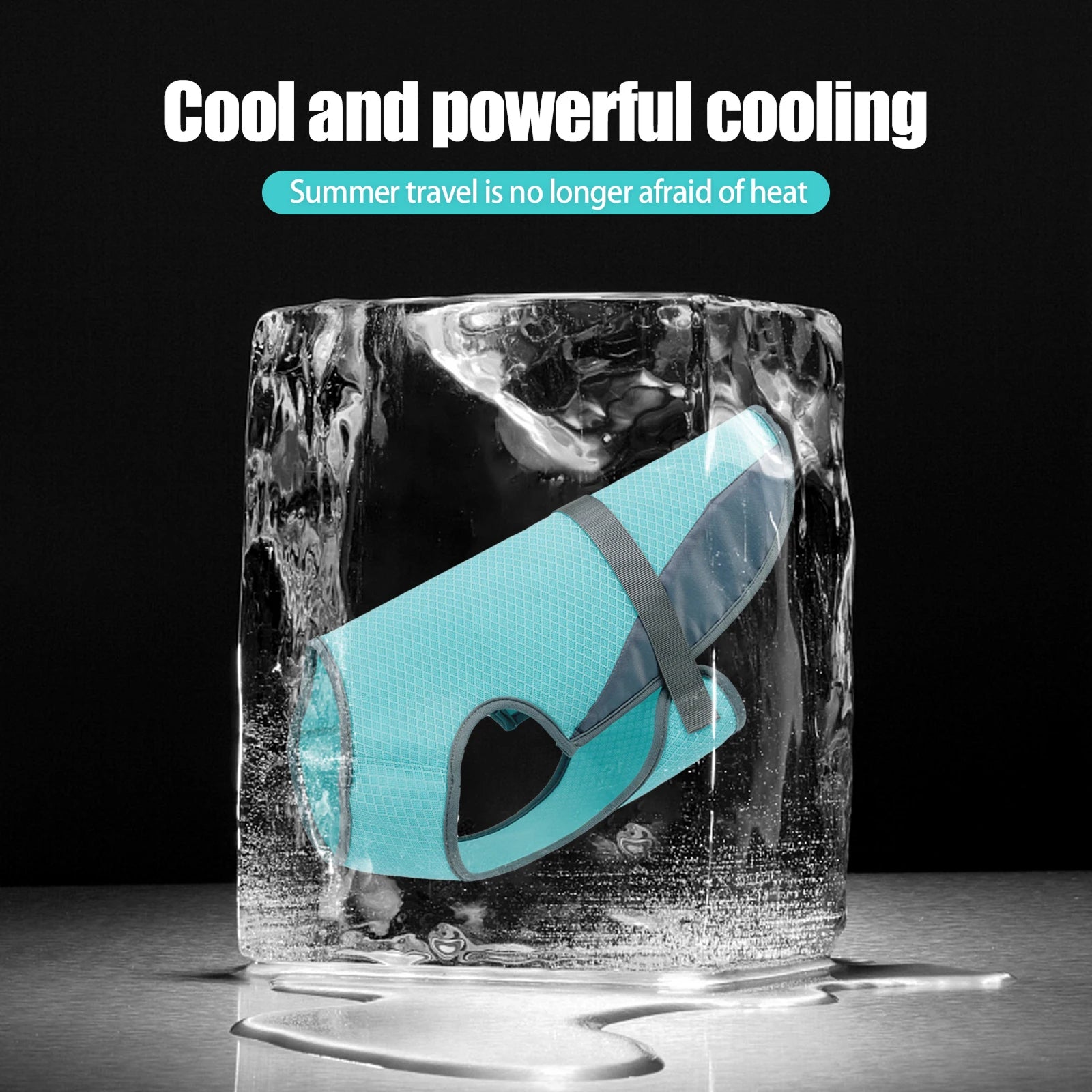 VexiDomic Dog Cooling Vest – Triple-Layer Evaporative Fabric, Lightweight Mesh & Secure Adjustable Straps