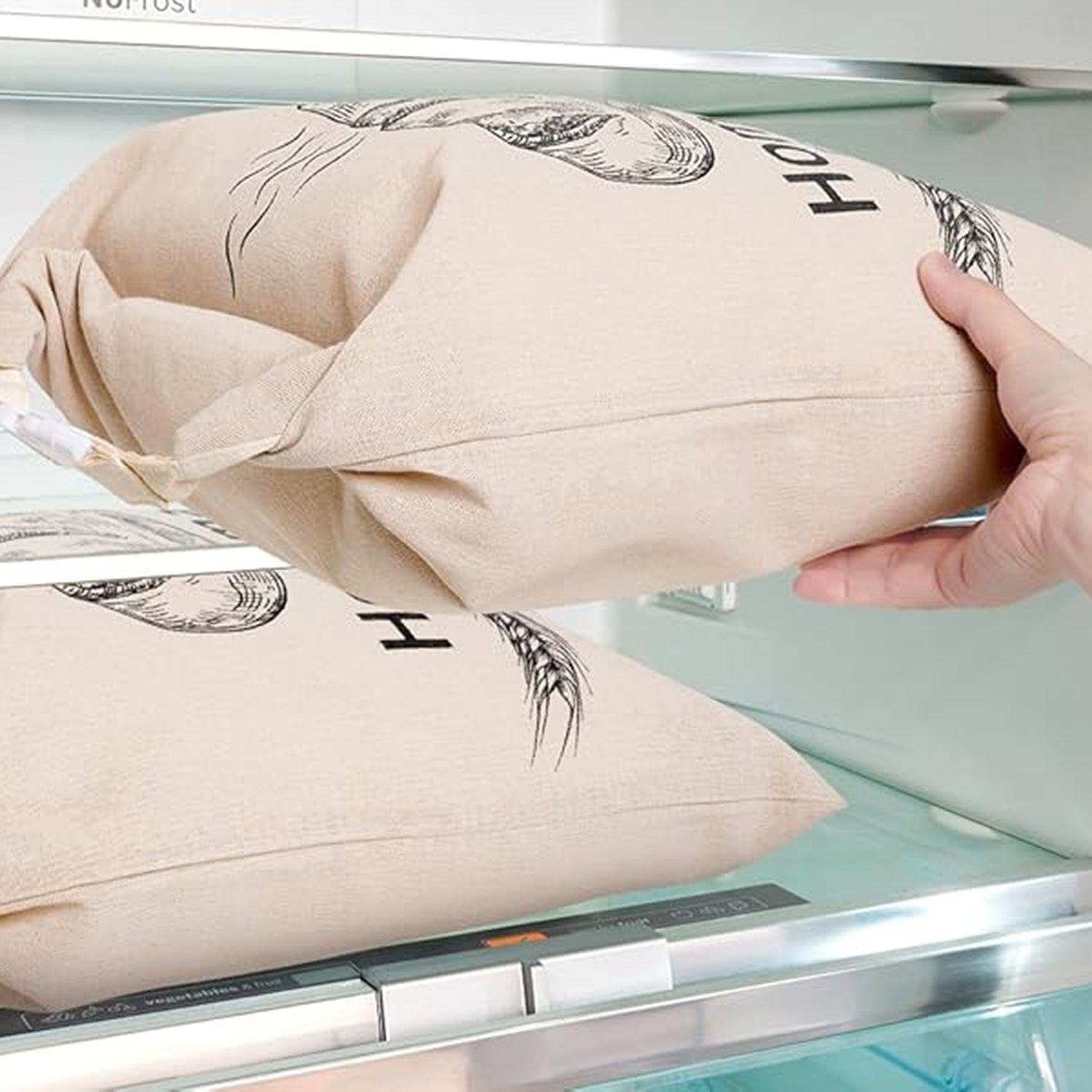 BeeBredix Beeswax Bread Bag – Washable Eco-Friendly Storage, Natural Food Wrap & Freshness Seal