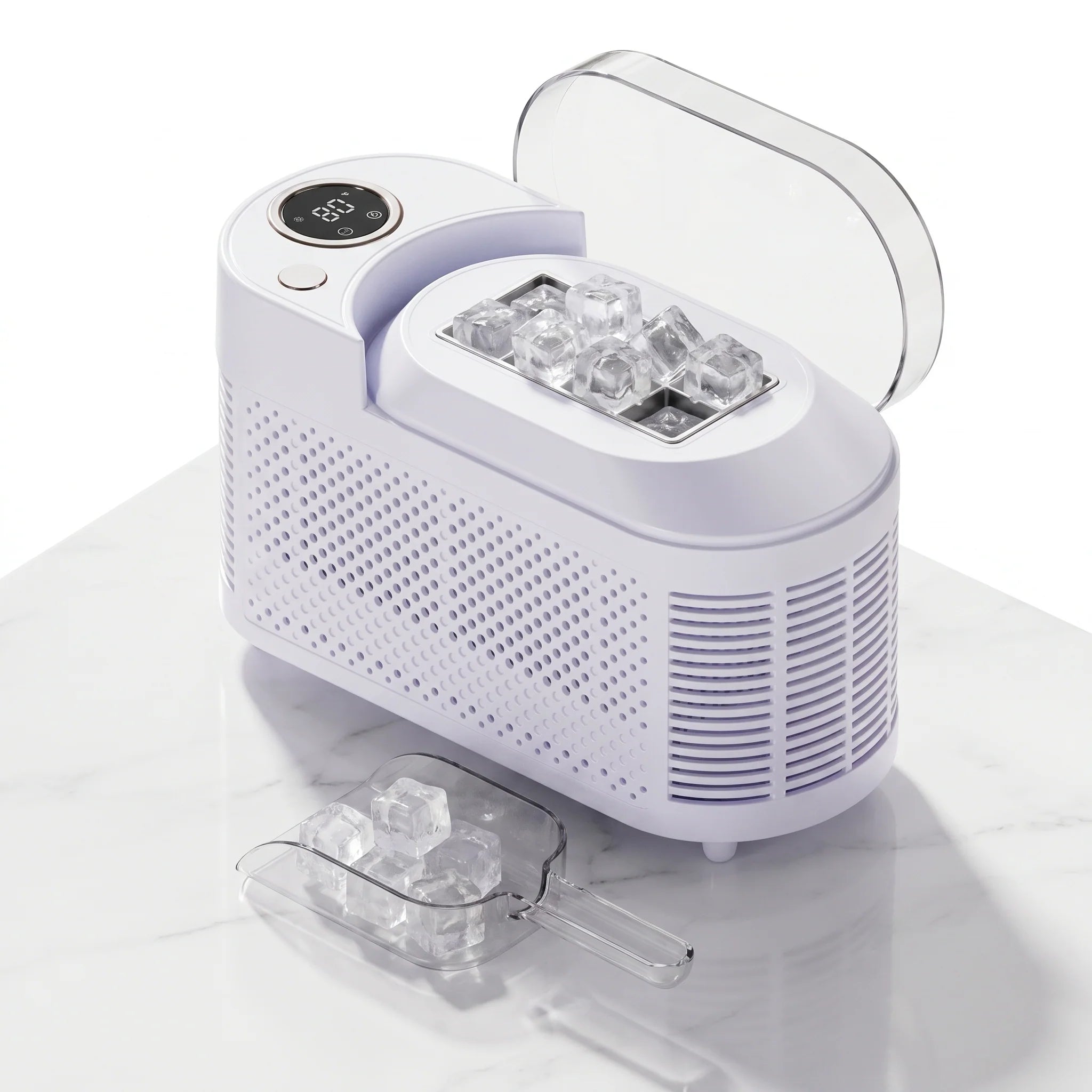 IcyBaxu Portable Countertop Ice Maker Mini Automatic Ice Machine