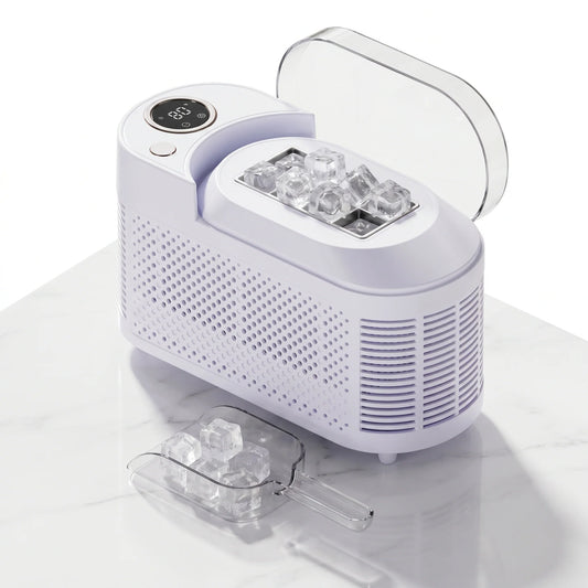 IcyBaxu Portable Countertop Ice Maker Mini Automatic Ice Machine