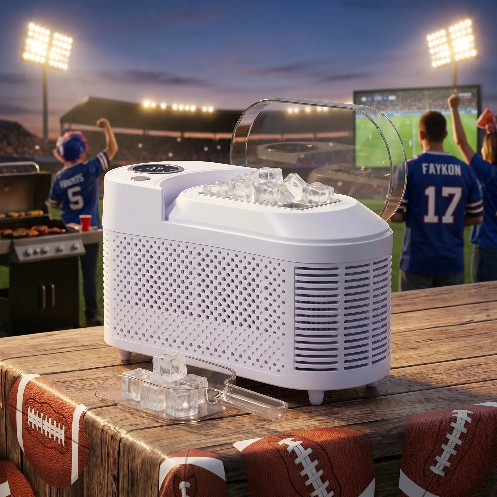 IcyBaxu Portable Countertop Ice Maker Mini Automatic Ice Machine