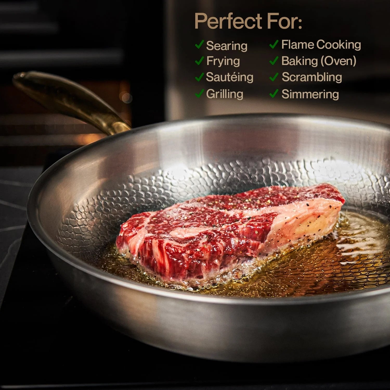 NoviApex Non-Stick Skillet Pan – Forged Aluminum Base, PFOA-Free Coating & Induction Compatible