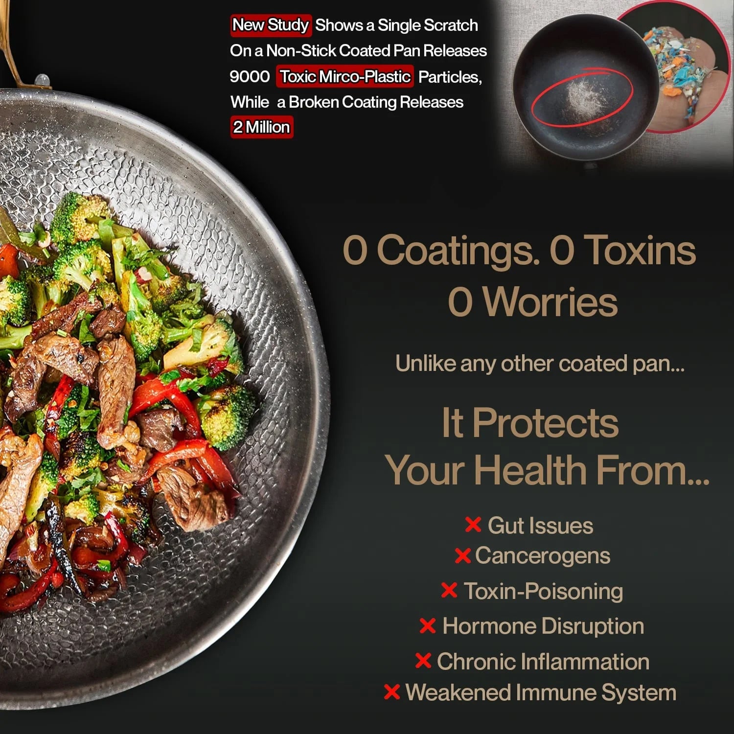 NoviApex Non-Stick Skillet Pan – Forged Aluminum Base, PFOA-Free Coating & Induction Compatible