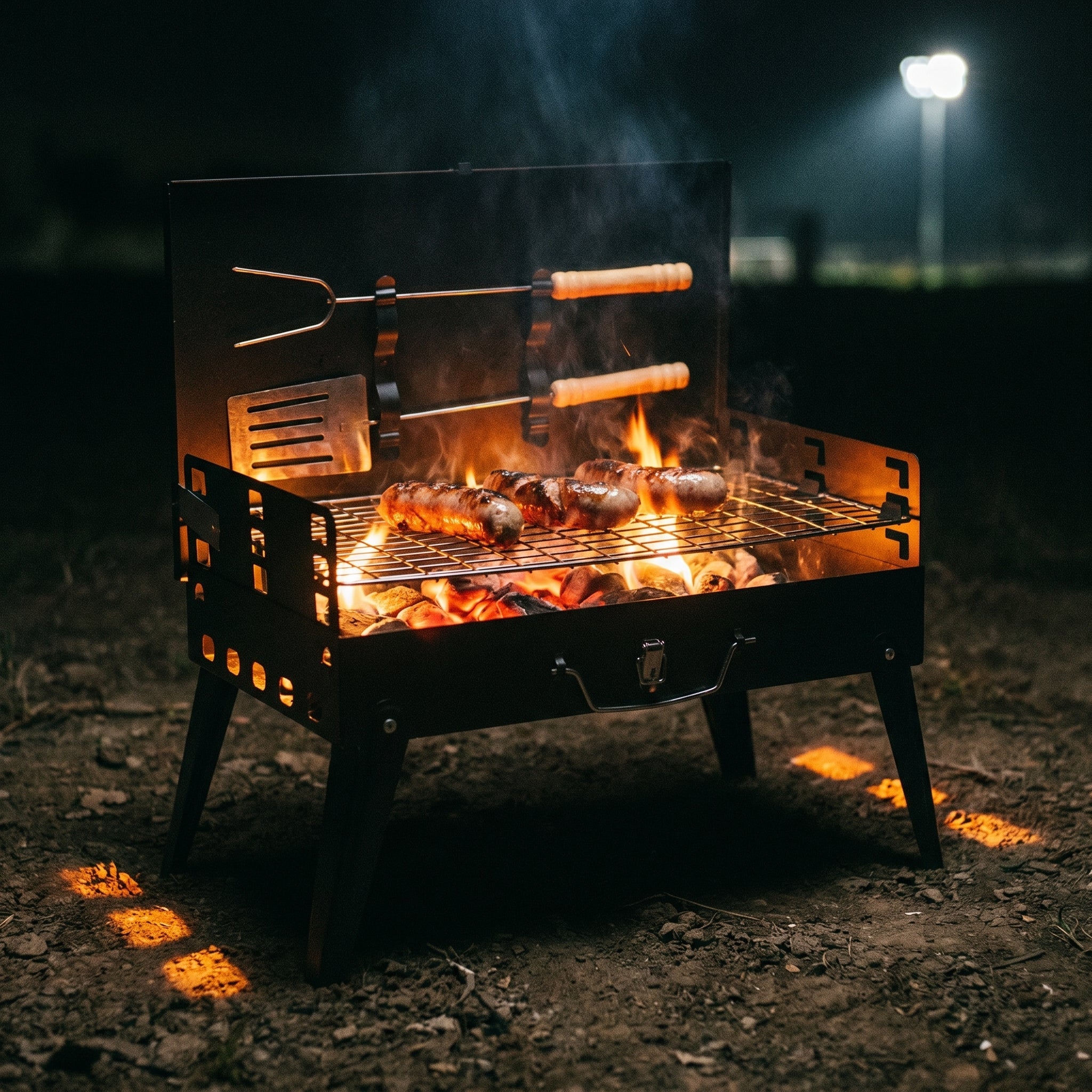 ChaxiCovi Portable Foldable Charcoal BBQ Grill for Camping & Tailgating