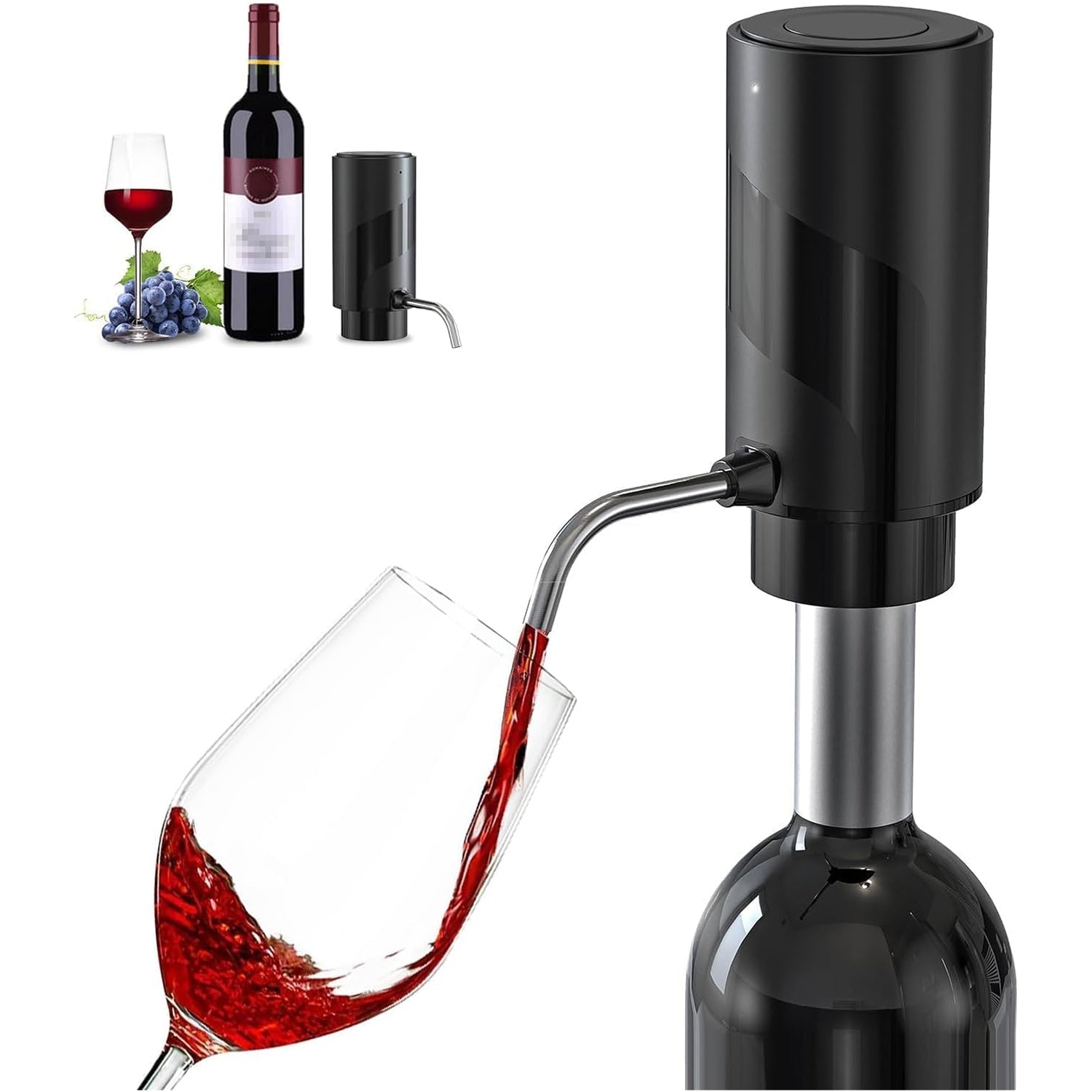 AciWemi Instant Wine Aerator – Professional Flavor Enhancement, One-Touch Multi-Stage Pourer & Smart Seal