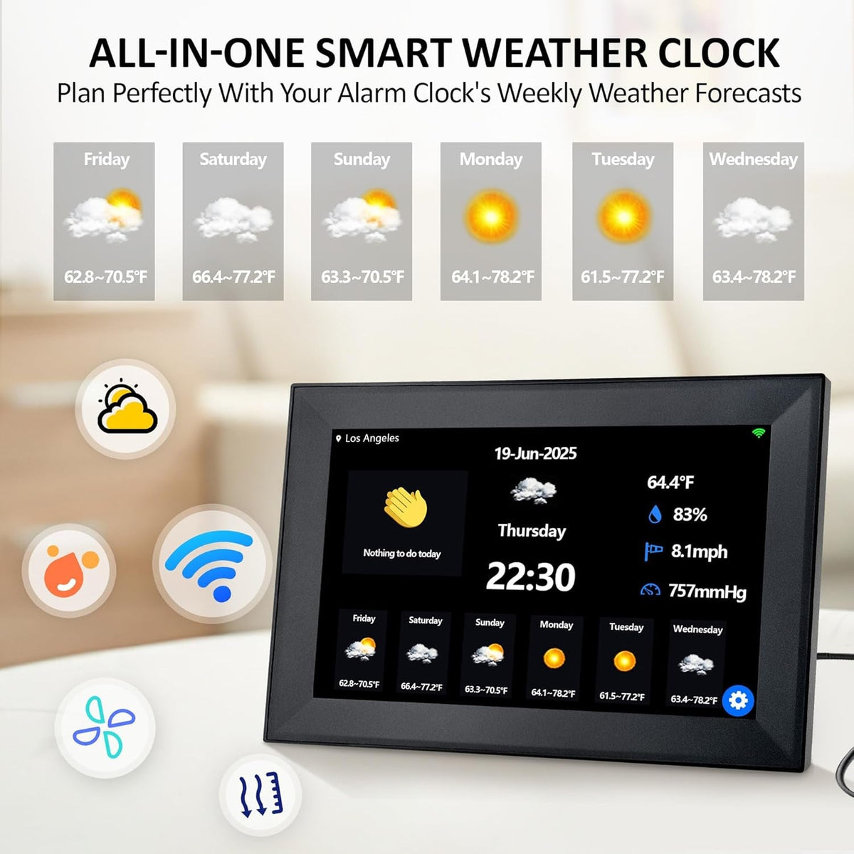 DageCres 10.1-Inch Large Touchscreen