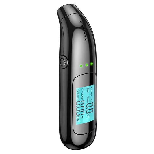 AlyBreath Digital Contactless Breathalyzer – High-Precision Portable BAC Tester with 2.7K Display