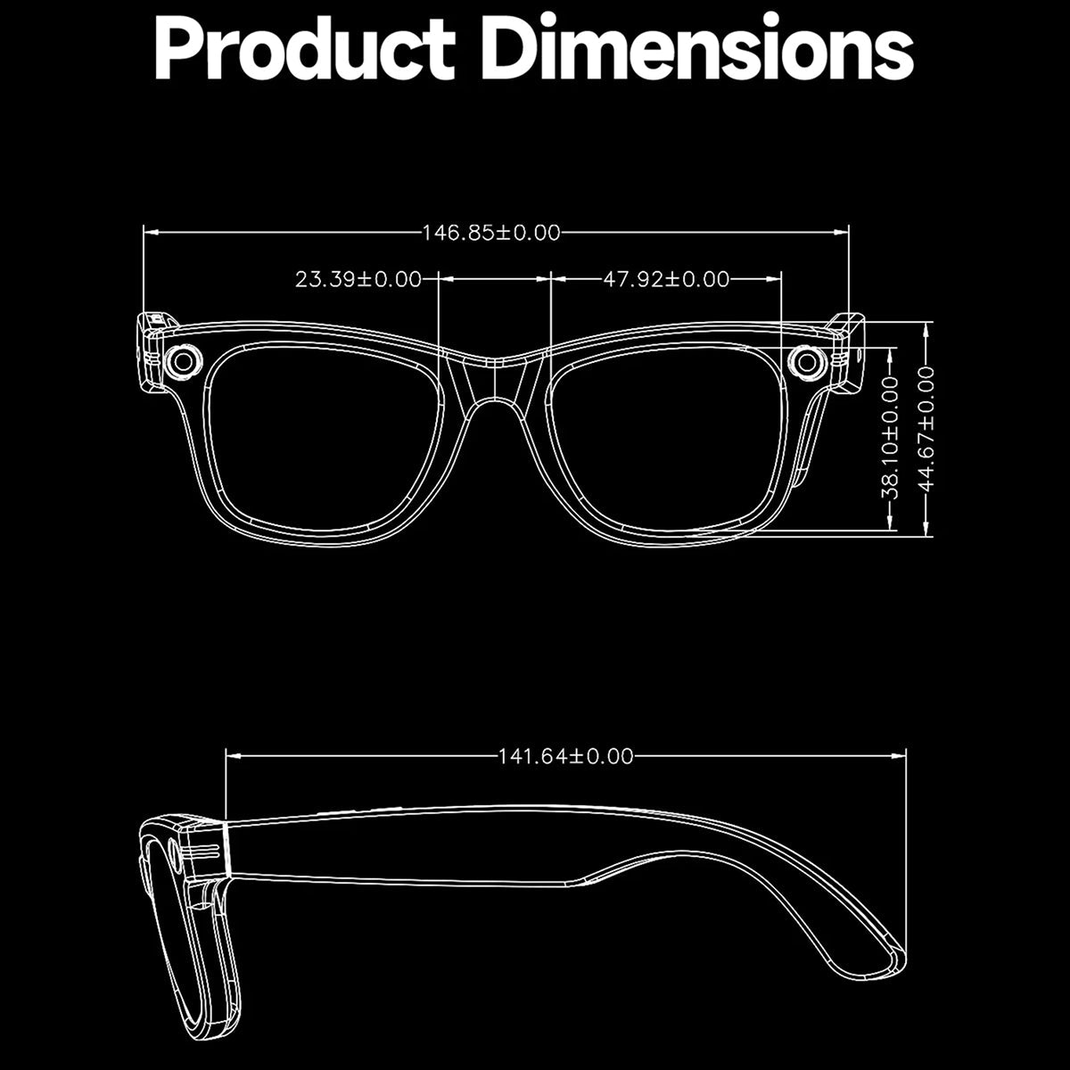 AuraLens Smart AI Glasses – Open-Ear Audio, Voice Assistant Integration & Polarized Anti-Blue Lenses