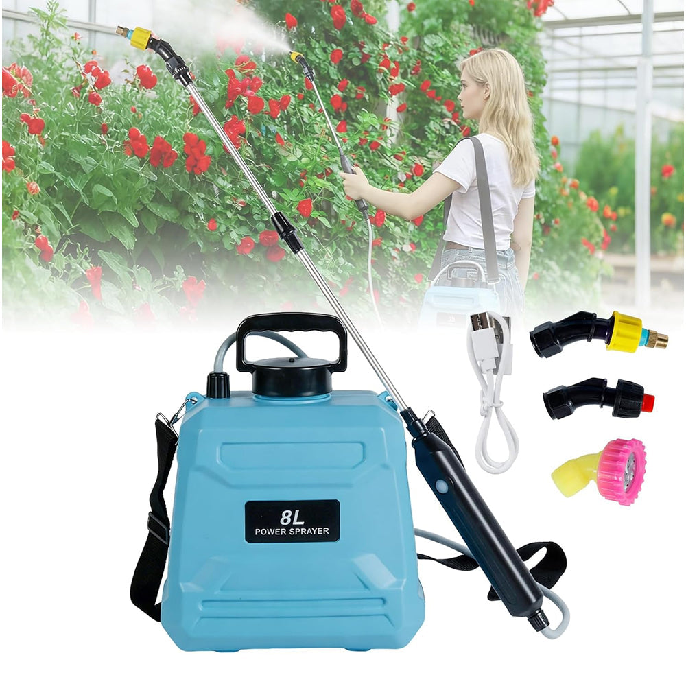 AvilMarsh 8L Electric Backpack Sprayer - Battery Powered Yard Care