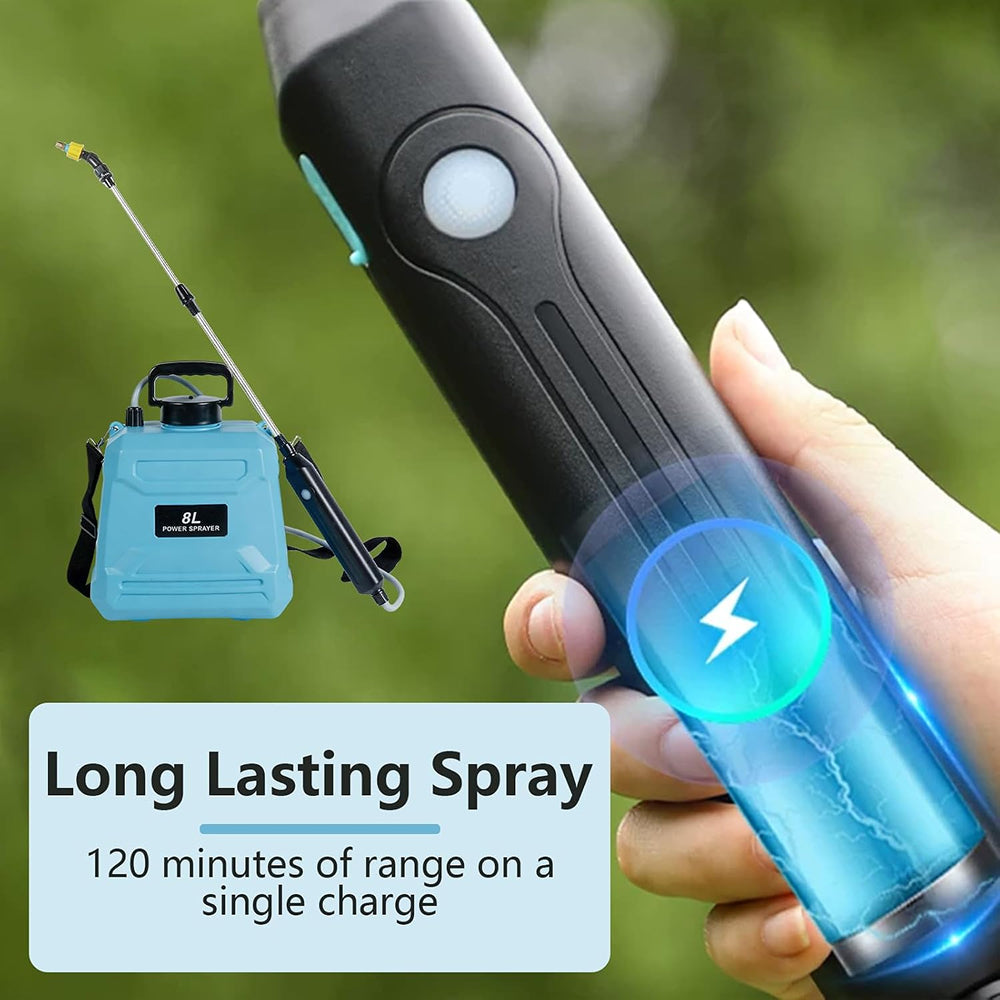 AvilMarsh 8L Electric Backpack Sprayer - Battery Powered Yard Care