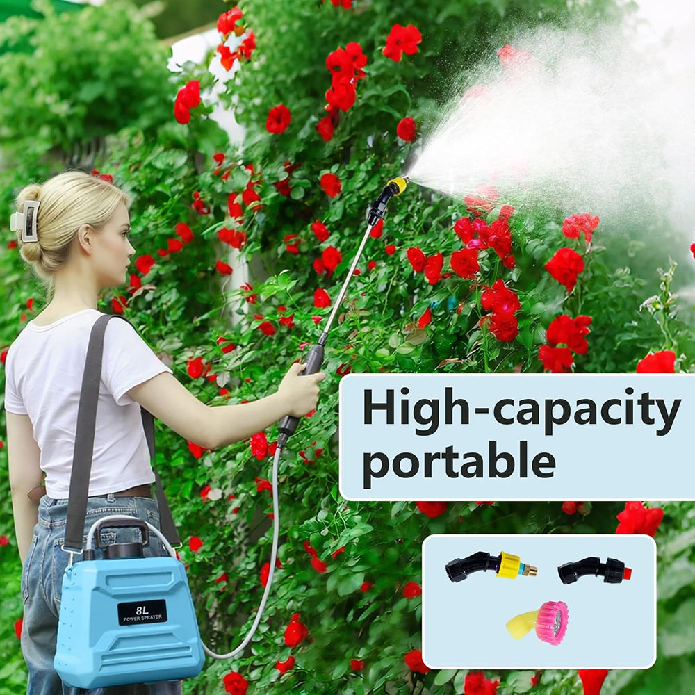 AvilMarsh 8L Electric Backpack Sprayer - Battery Powered Yard Care