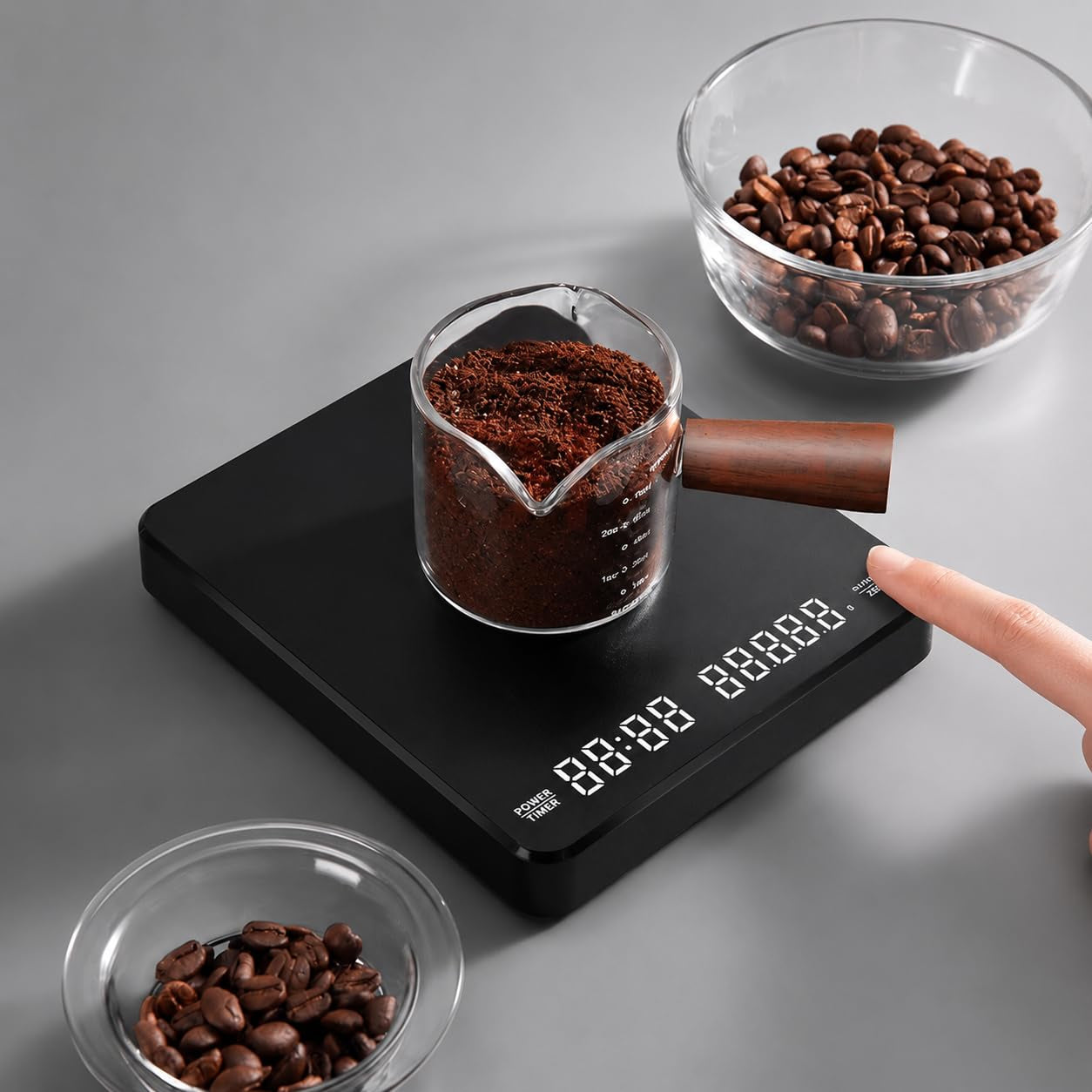 GossWic 0.1g Precision Across 0.1g–3,000g Range For Espresso, Pour-Over, And All Brew Methods