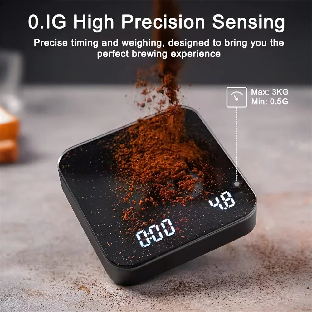 GossWic 0.1g Precision Across 0.1g–3,000g Range For Espresso, Pour-Over, And All Brew Methods