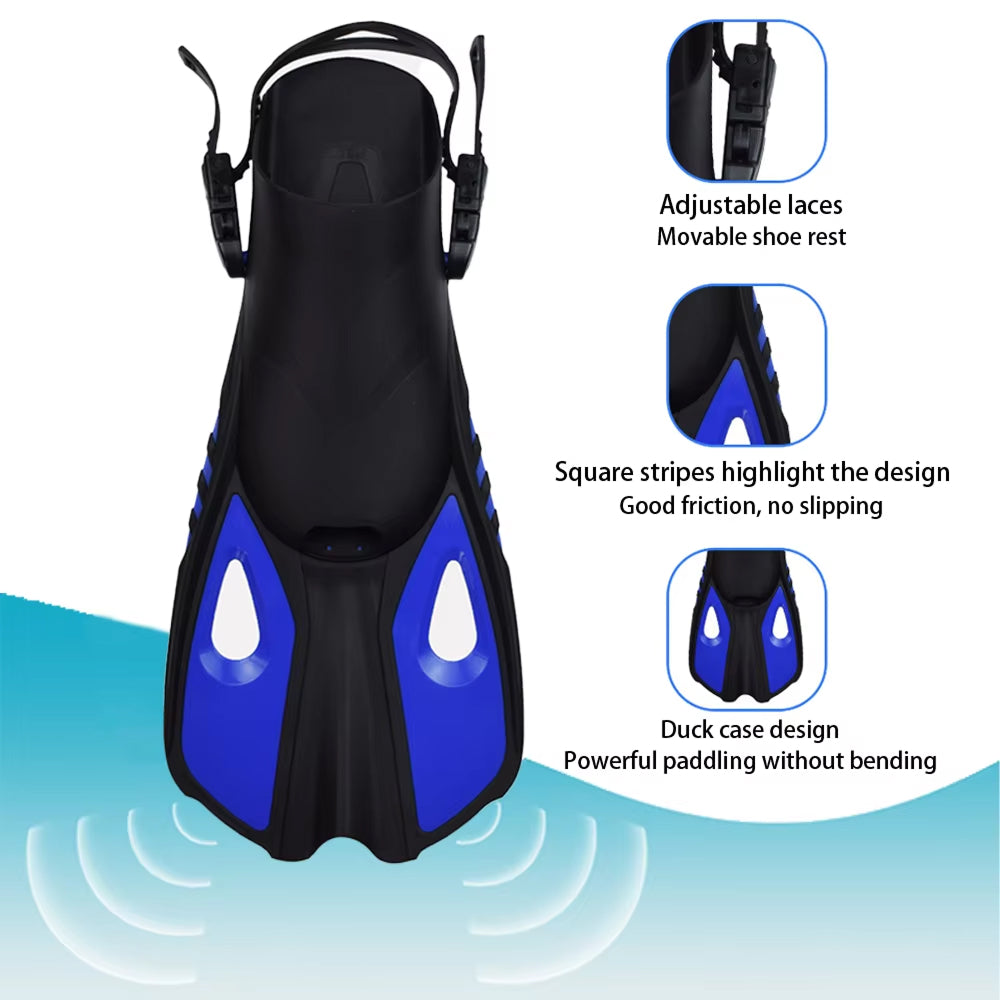 BlicMask Panoramic Snorkel Set – Anti-Fog Tempered Glass, Dry Top Valve & Adjustable Fin Fit