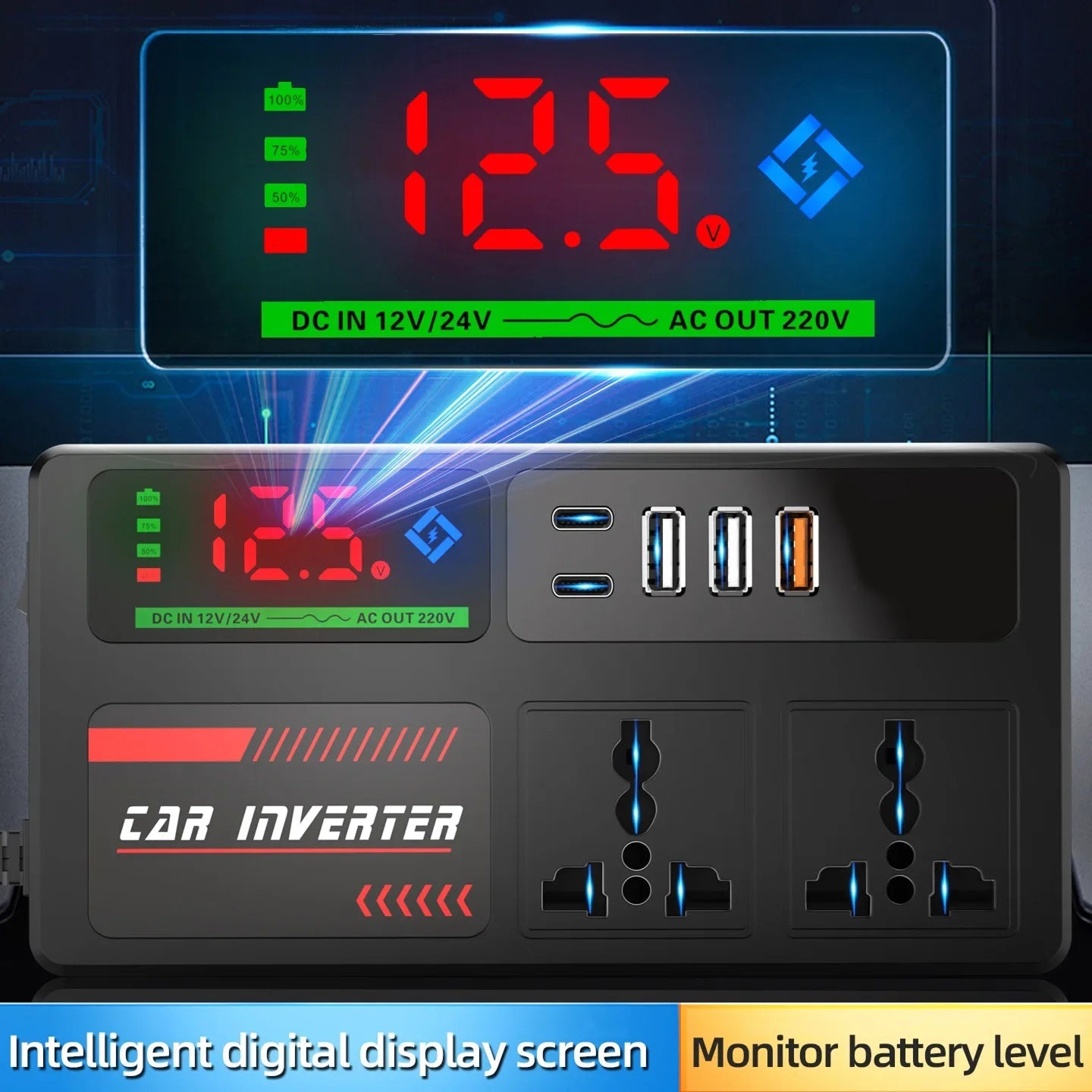 BoviWead Equipped with dual 220V high-voltage AC outlets