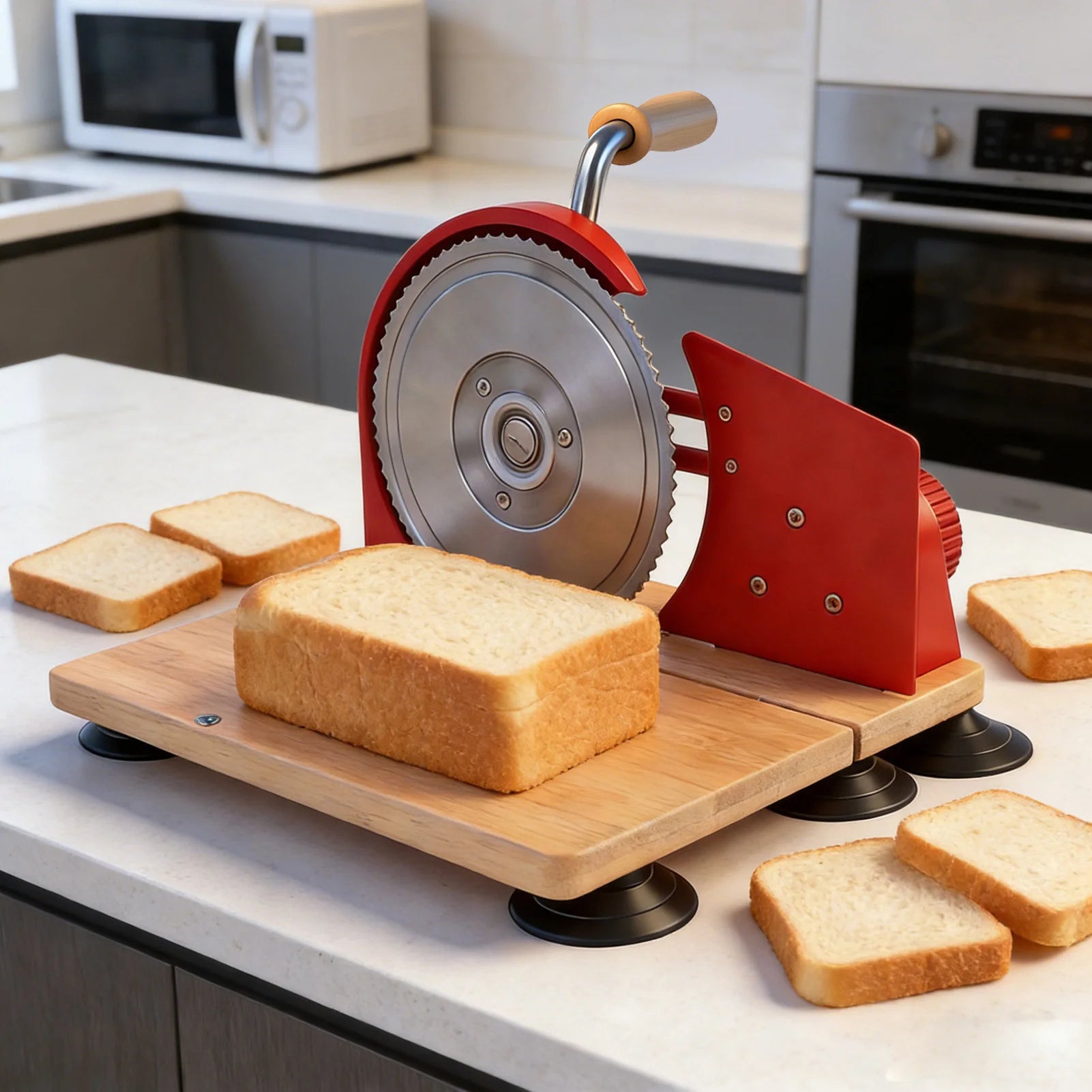 BreadiCutAdjustable Thickness For Ultra-Thin Sandwich Slices