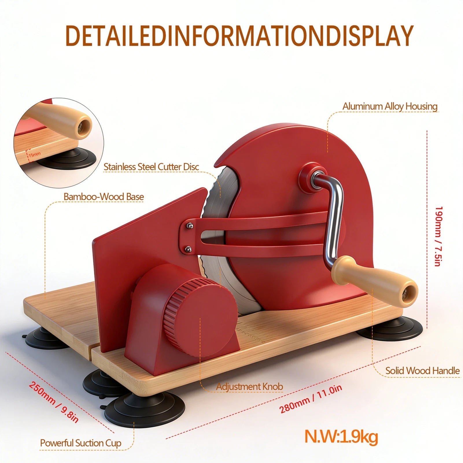 BreadiCutAdjustable Thickness For Ultra-Thin Sandwich Slices