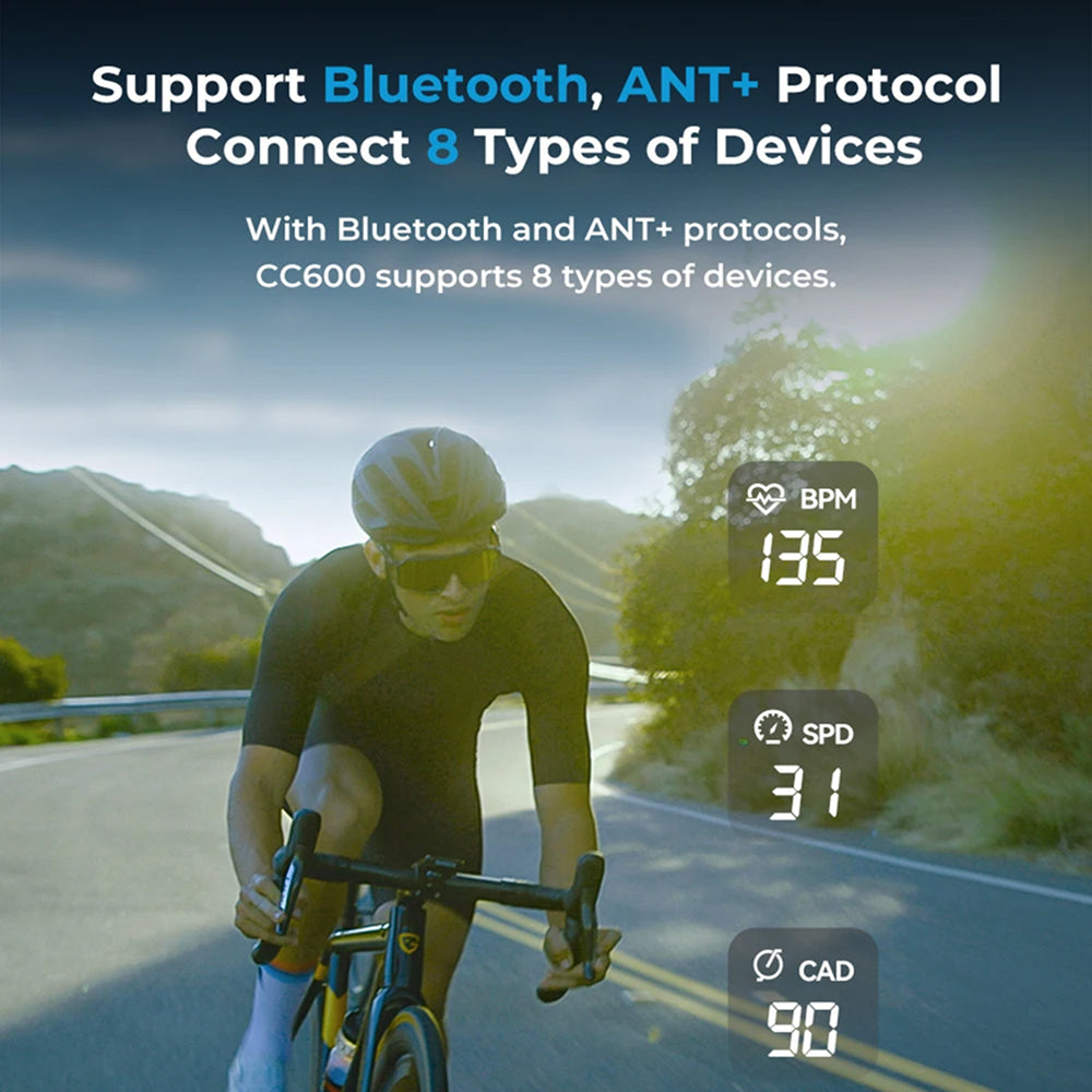 Cadnexura Wireless Bike Computer – 20-Function Speedometer, Waterproof LCD & Auto Wake-Up