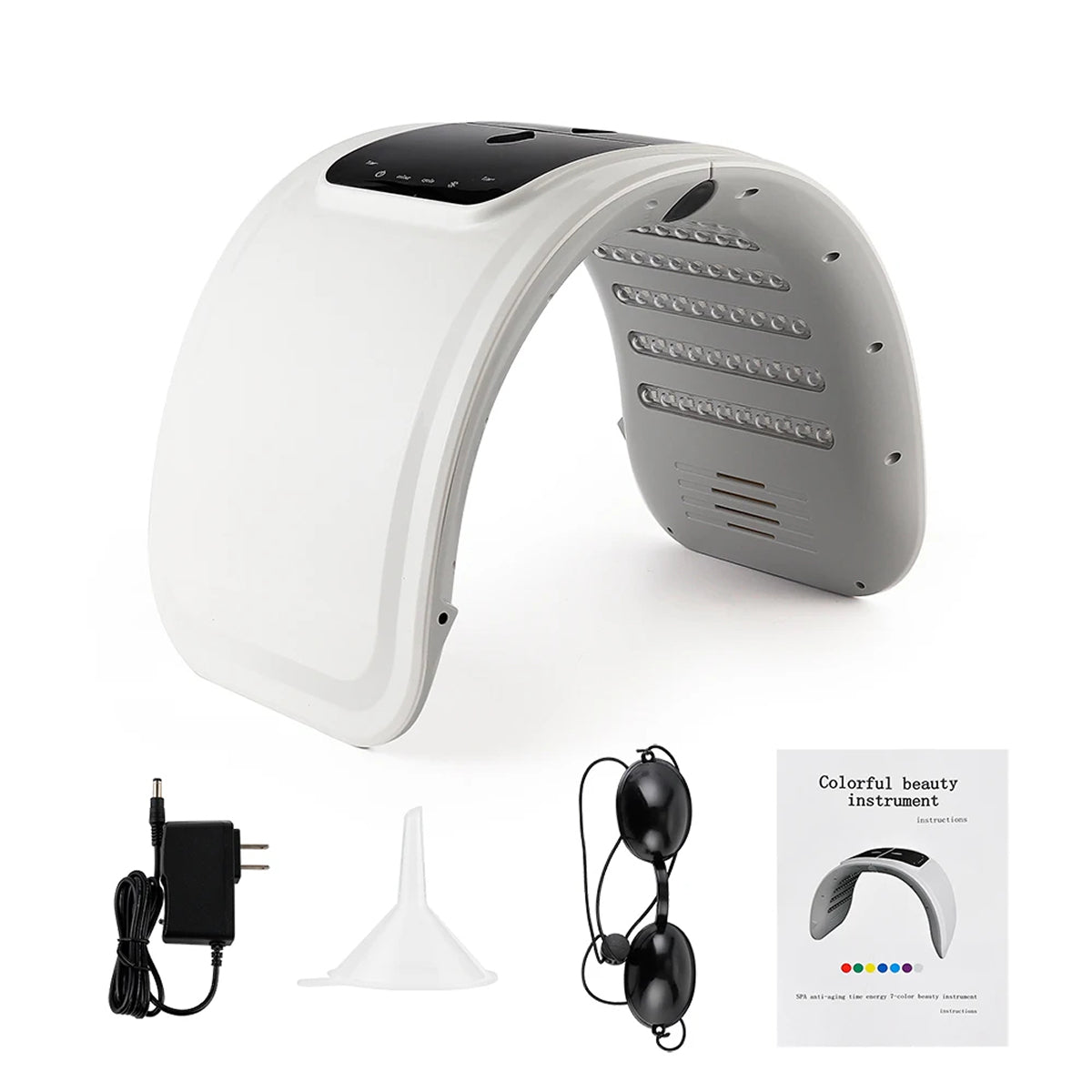 CanbiMart Seven LED Colour Spectrums Targeting Rejuvenation, Acne, Brightening, And Elasticity