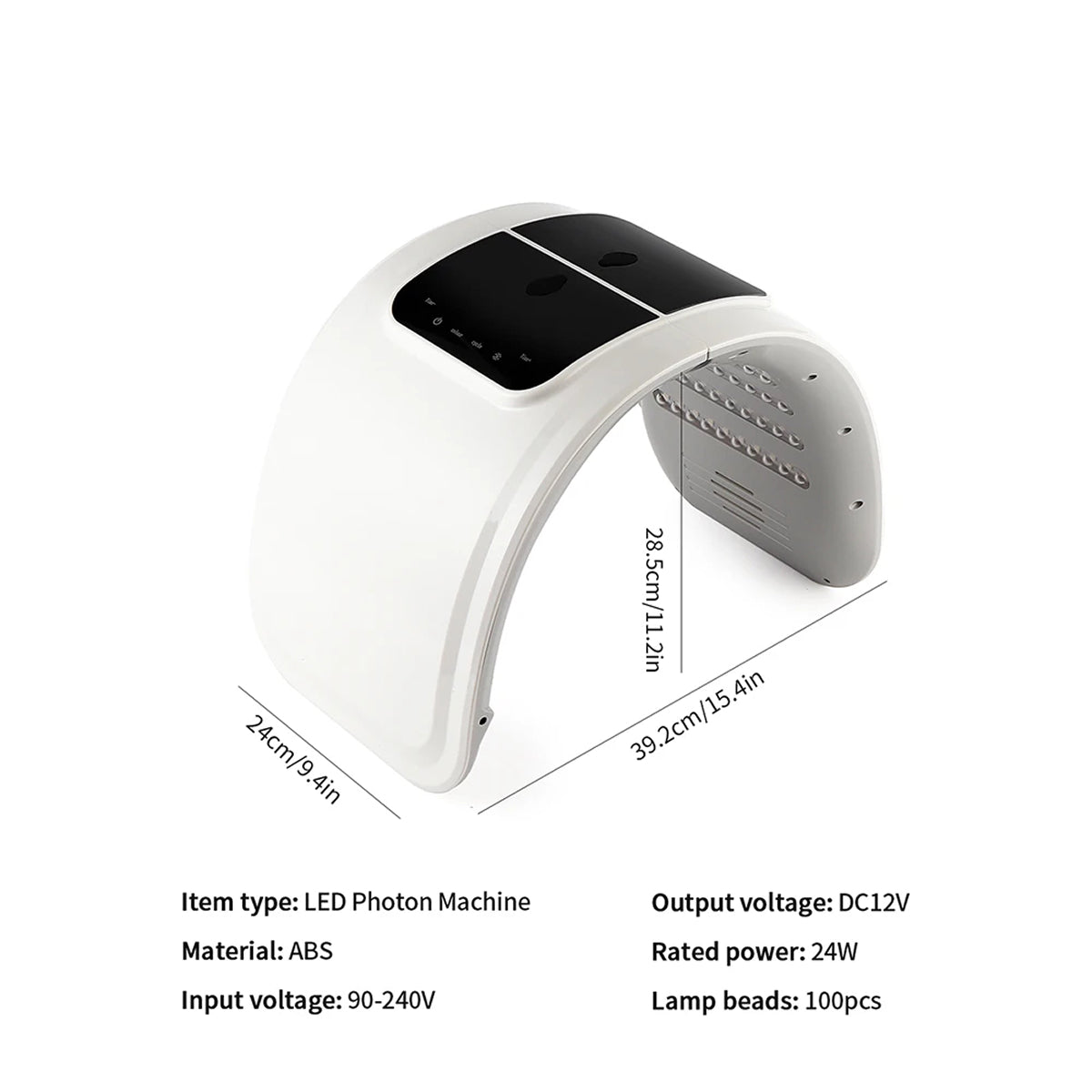 CanbiMart Seven LED Colour Spectrums Targeting Rejuvenation, Acne, Brightening, And Elasticity