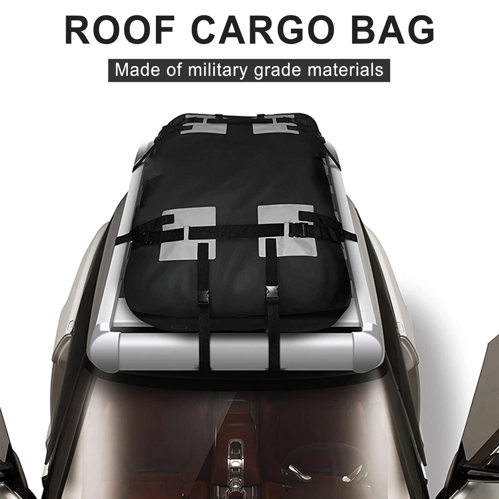 CarixBagi Rooftop Cargo Bag – 15 Cubic Feet 100% Waterproof Military-Grade Carrier