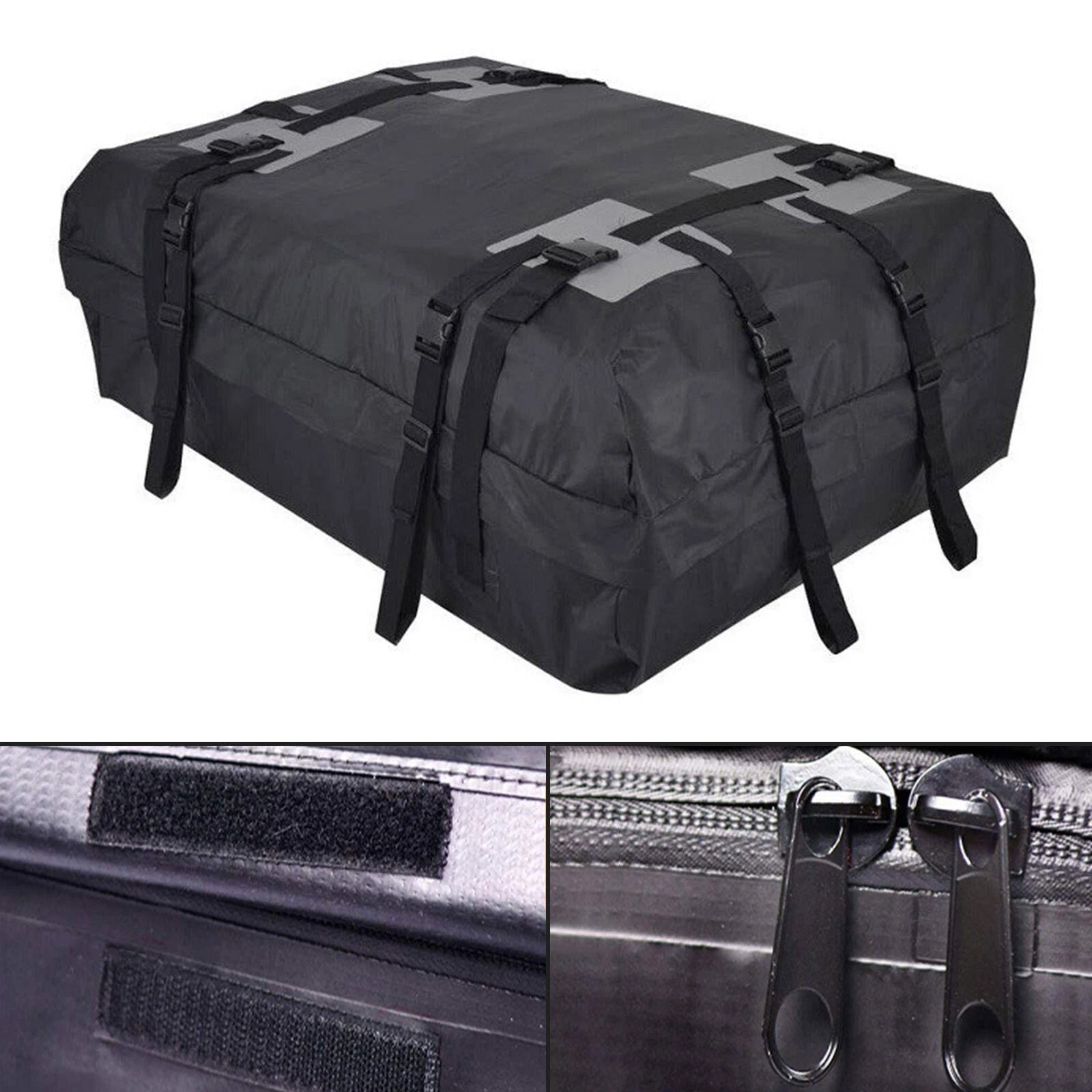 CarixBagi Rooftop Cargo Bag – 15 Cubic Feet 100% Waterproof Military-Grade Carrier