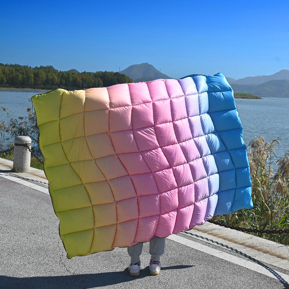 CasiQimi Ultra-Light Camping Quilt – High-Performance Insulation, Water-Resistant Shell & Modular Straps