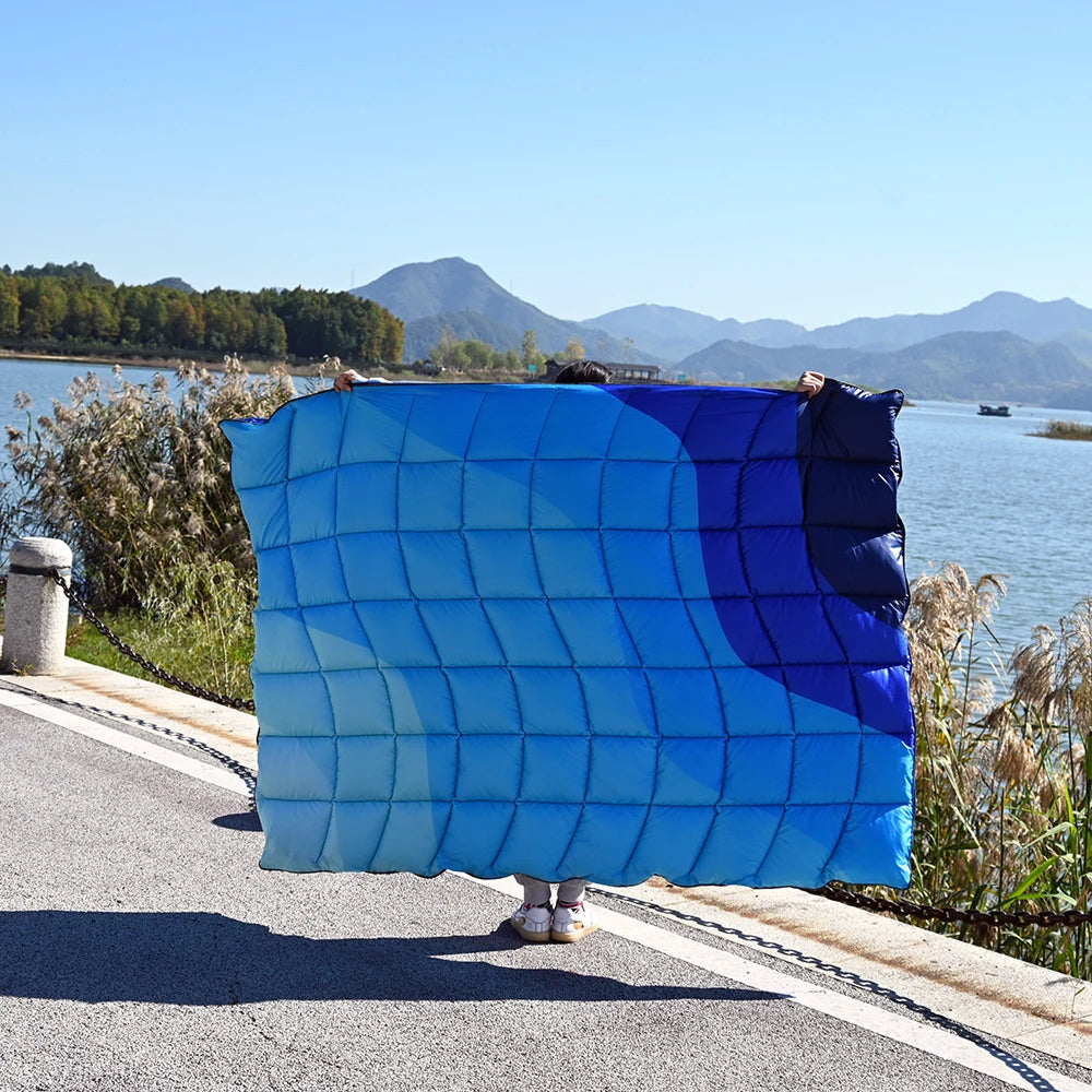 CasiQimi Ultra-Light Camping Quilt – High-Performance Insulation, Water-Resistant Shell & Modular Straps