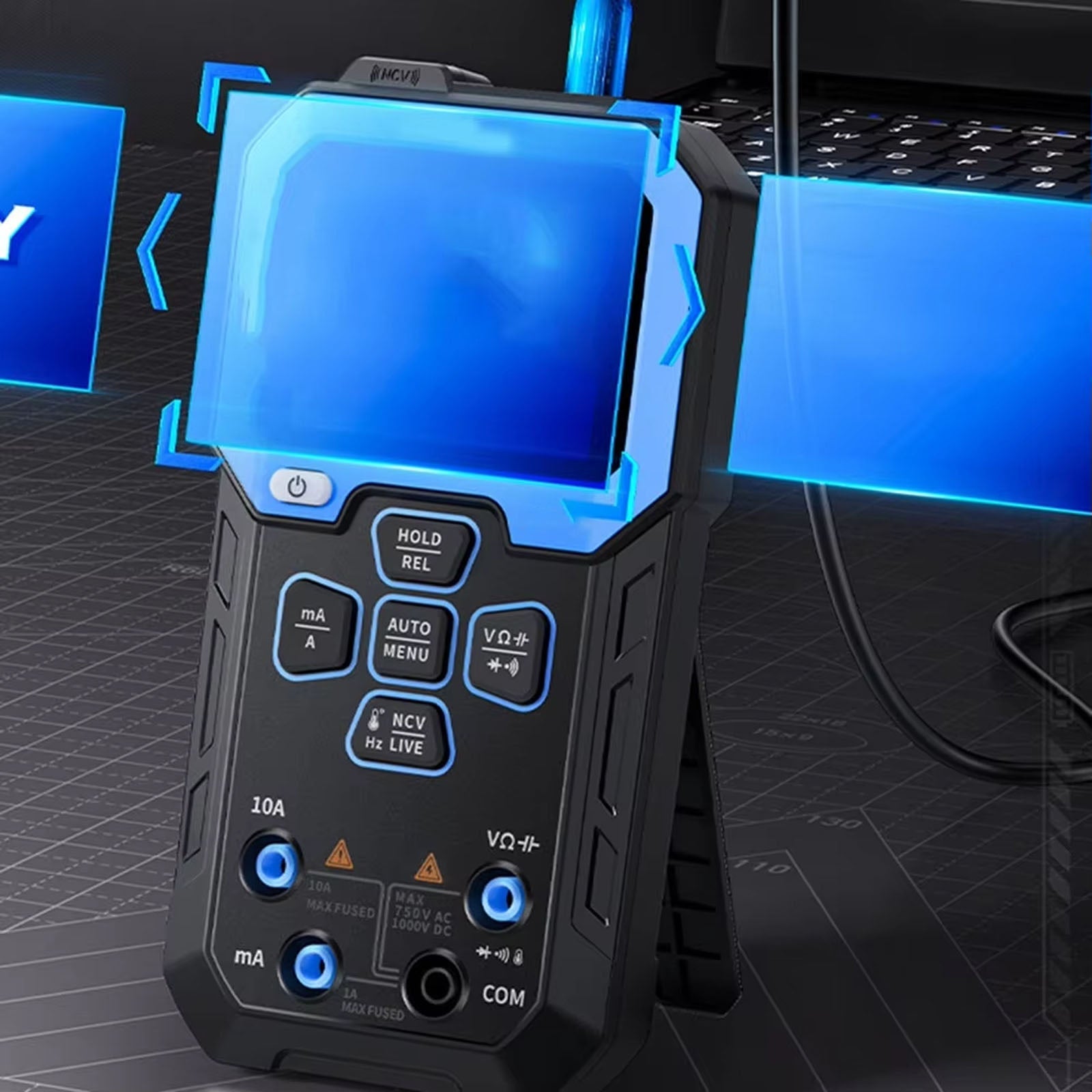 CastFirt Intelligent Rechargeable TFT Color Multimeter