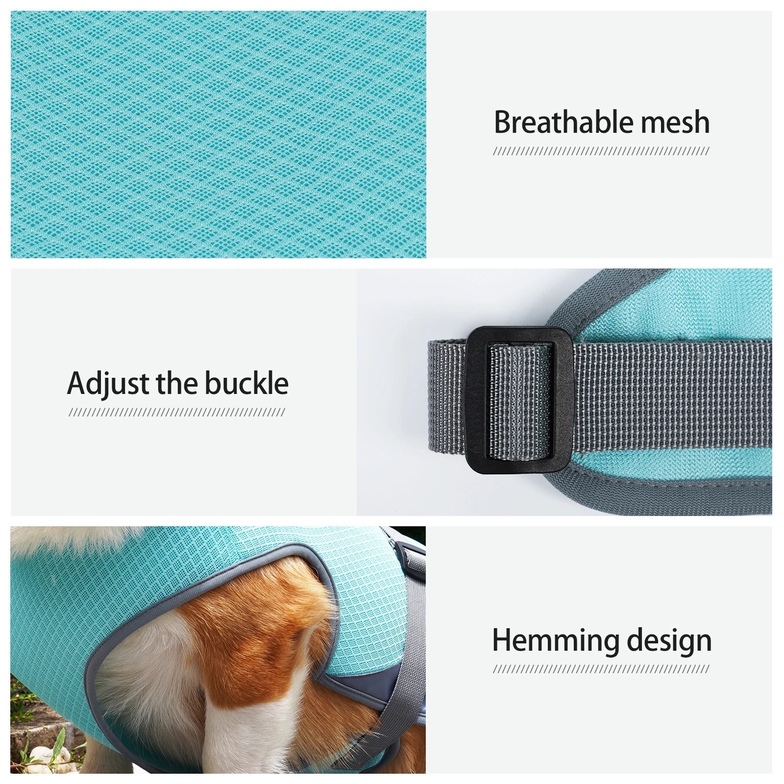 VeciGimax Cooling Vest for Dogs – Advanced Evaporative Cooling Technology, Lightweight Mesh & Adjustable Straps