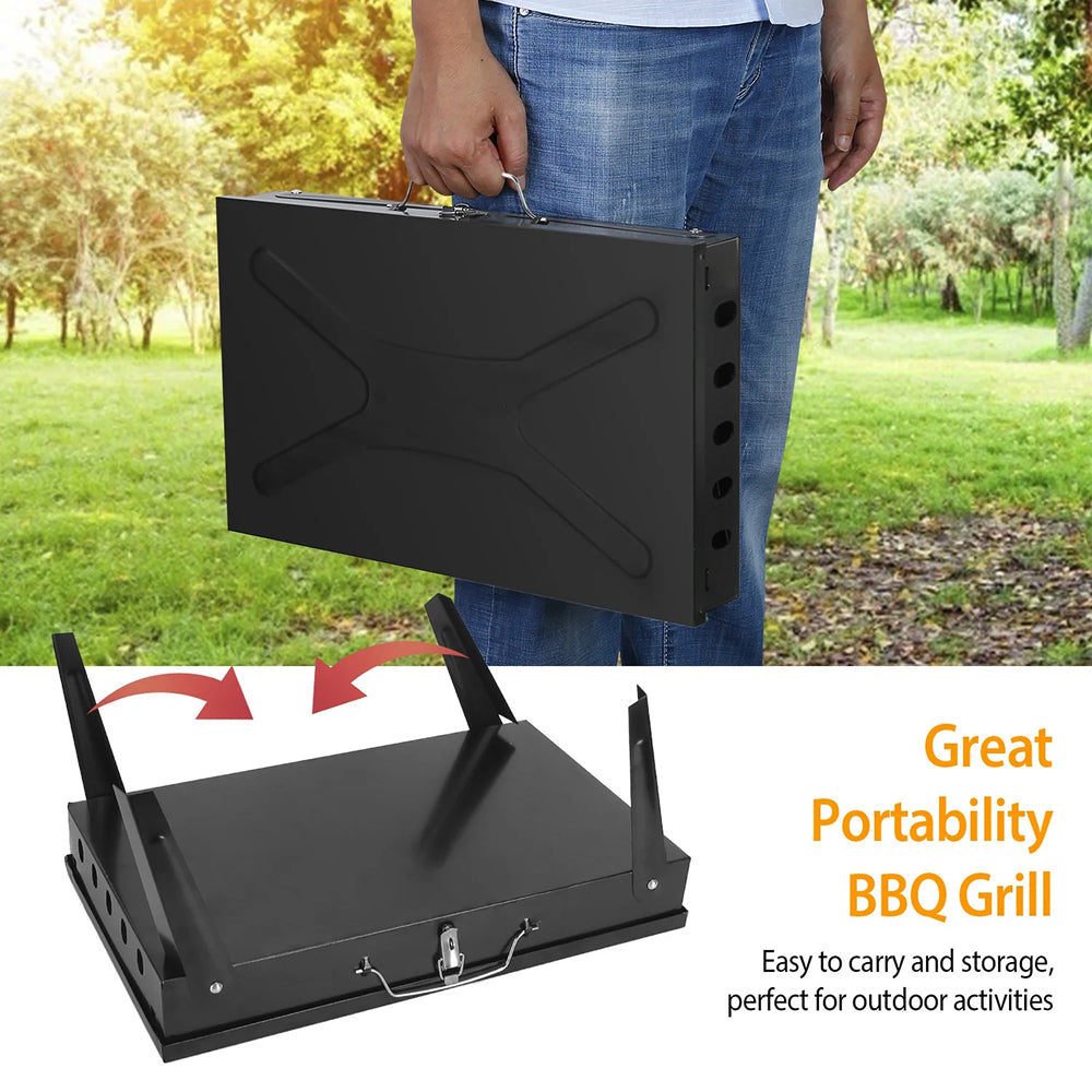 ChaxiCovi Portable Foldable Charcoal BBQ Grill for Camping & Tailgating