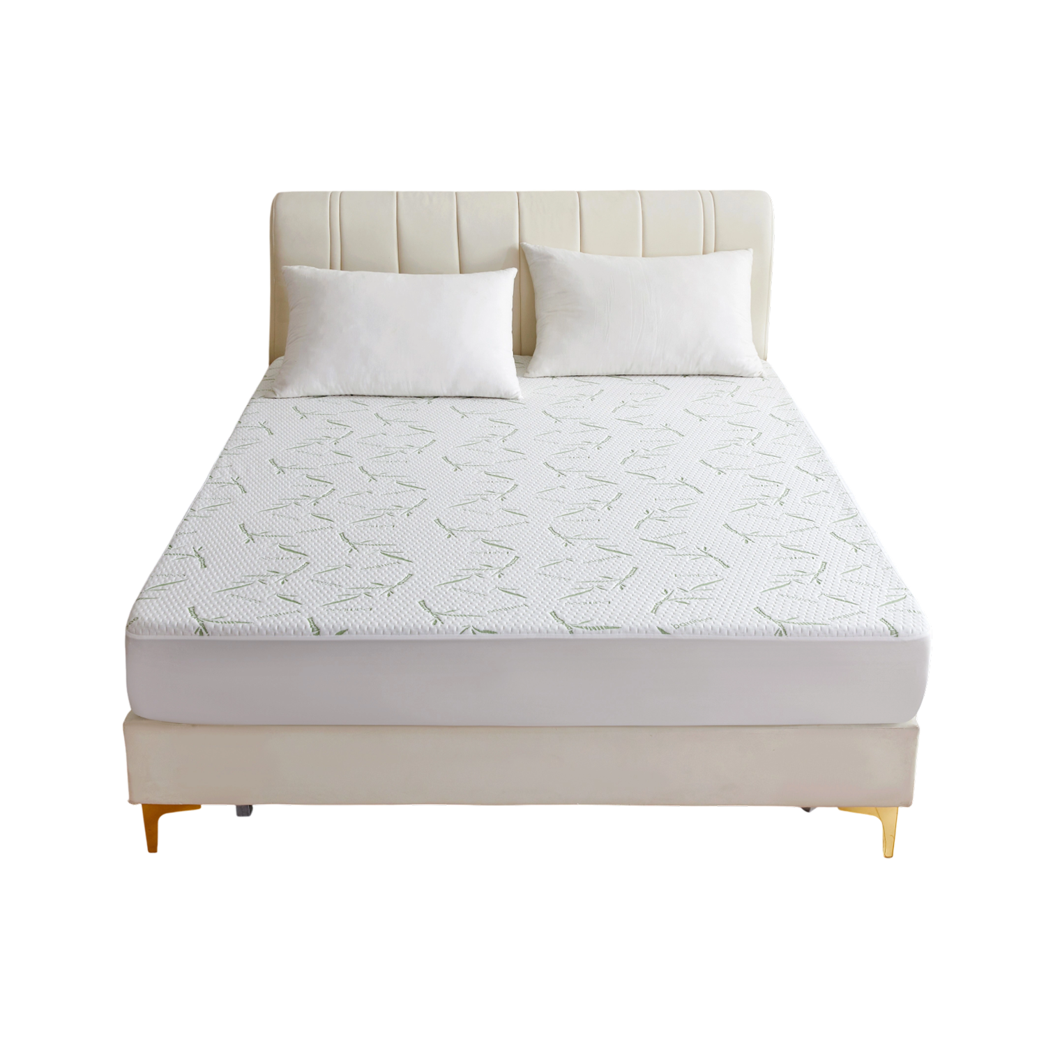 Chylozia Bamboo Cooling Sheets – 360° Deep Pocket Waterproof Mattress Protector & Breathable Comfort