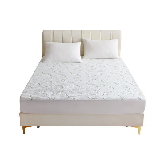 CosheMiv Cooling Bamboo Sheets 100% Waterproof Deep Pocket Luxury Bedding Set