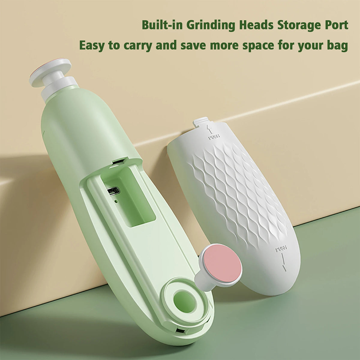 CinoDelp six interchangeable grinding heads