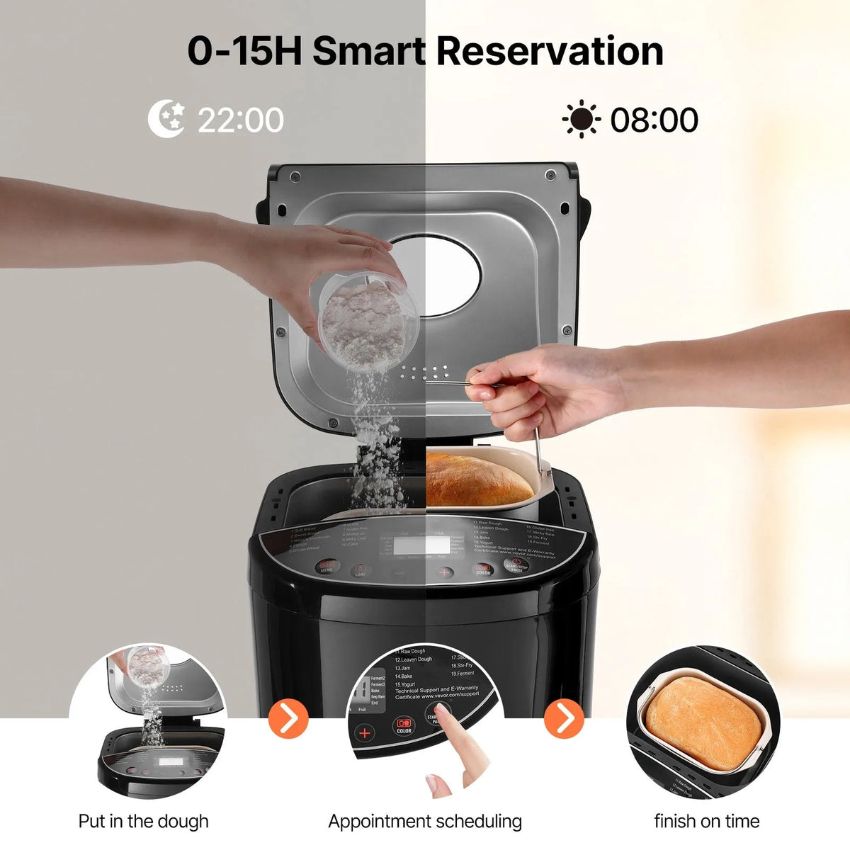 ClenVoca Automatic kneading & fermentation
