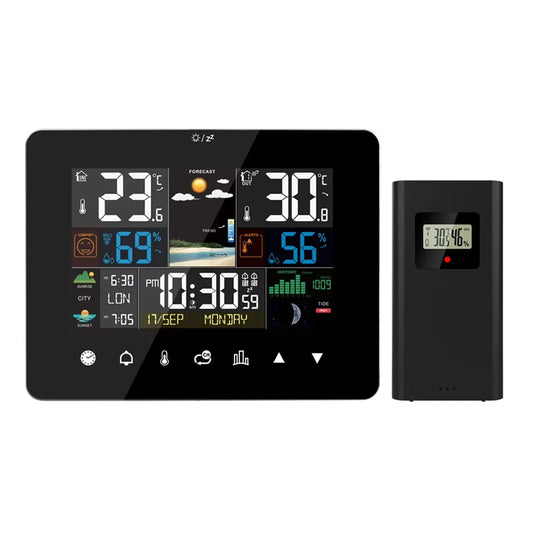 HixThemix Digital Outdoor Thermometer – Wireless Humidity Sensor, Min/Max Records & Backlit LCD