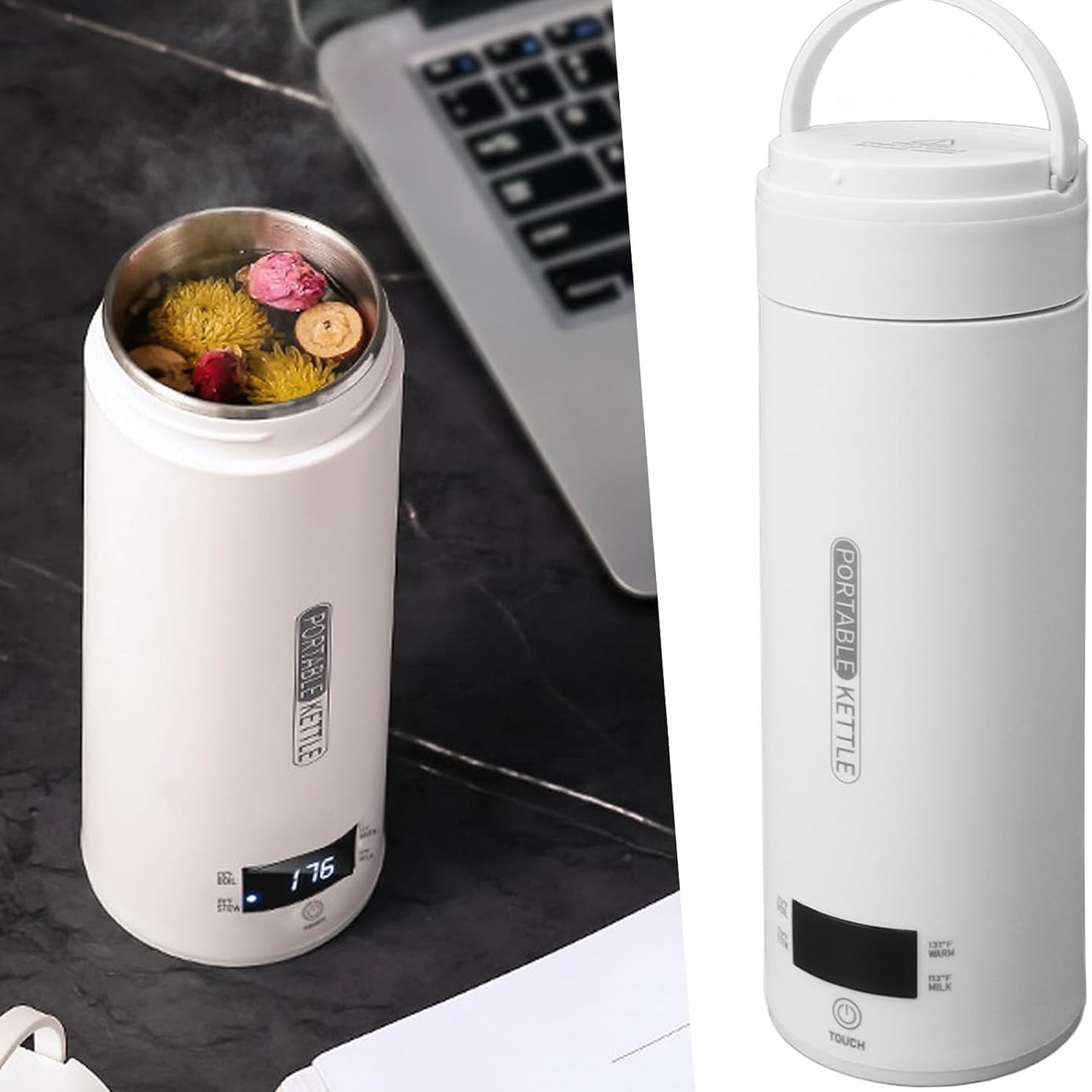 CoffisTea Portable Electric Kettle & Thermal Mug