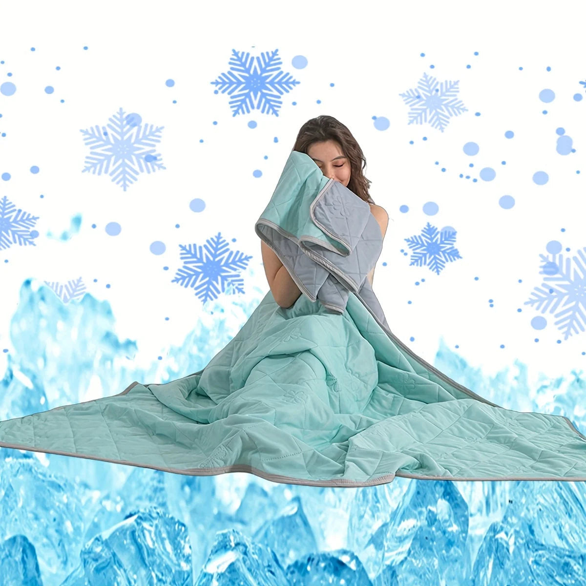 ColaxKavi Cooling Blanket for Hot Sleepers – Arc-Chill Cooling Fiber, Double-Sided Fabric & Breathable Comfort