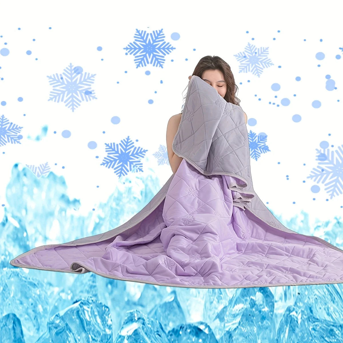 ColaxKavi Cooling Blanket for Hot Sleepers – Arc-Chill Cooling Fiber, Double-Sided Fabric & Breathable Comfort