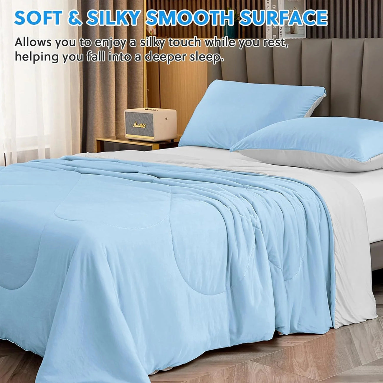 ColaxKavi Cooling Blanket for Hot Sleepers – Arc-Chill Cooling Fiber, Double-Sided Fabric & Breathable Comfort
