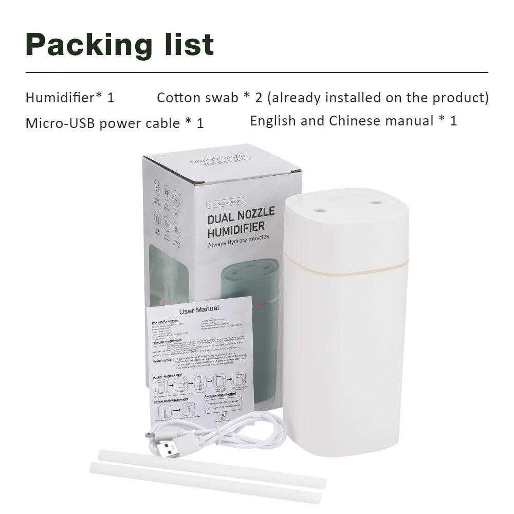 ColifMate 600ml Tank For Up To 12 Hours Continuous Mist Without Refilling