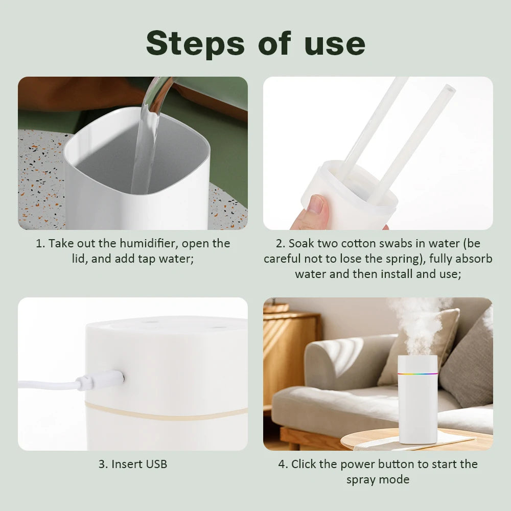 ColifMate 600ml Tank For Up To 12 Hours Continuous Mist Without Refilling