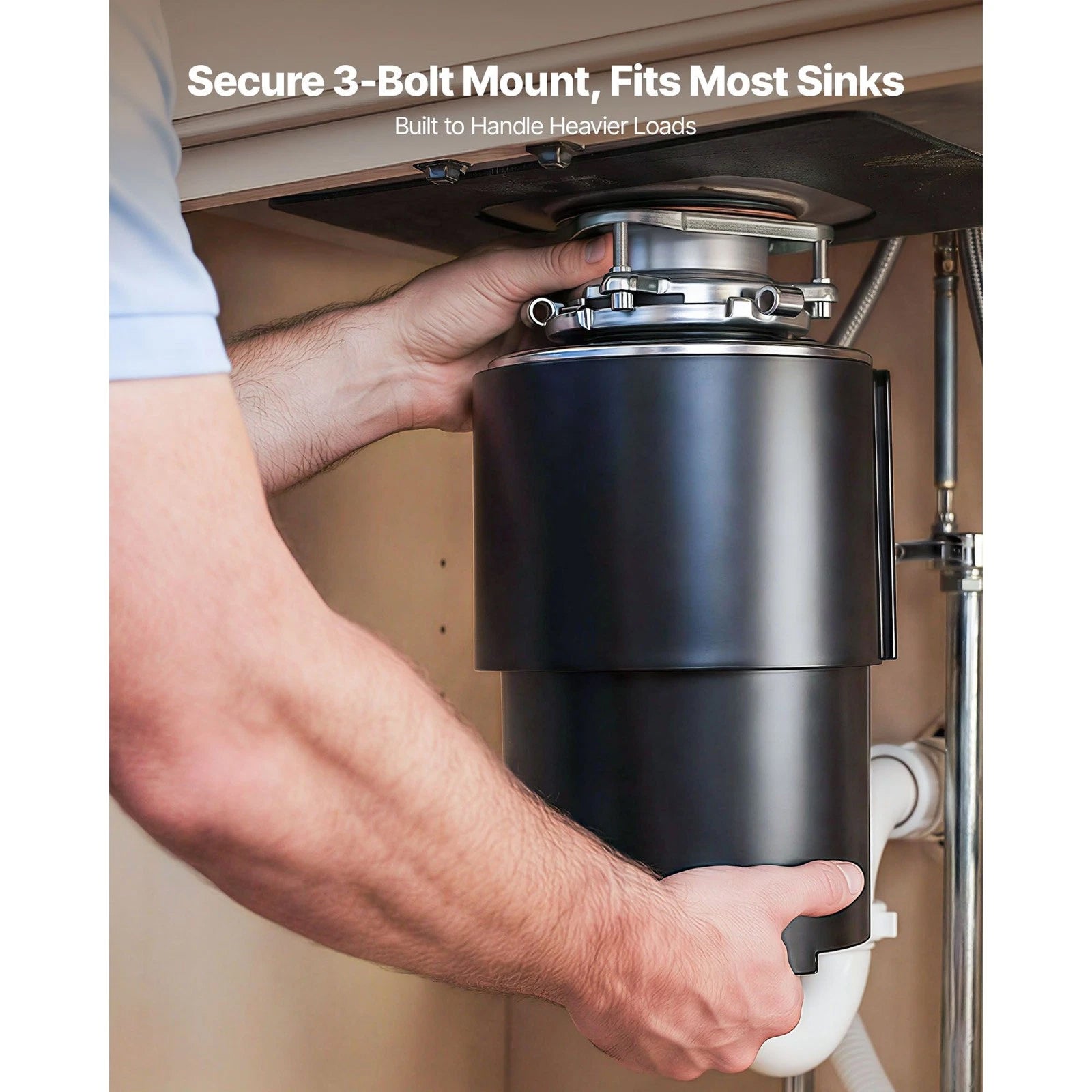 CosGarbi 3/4HP Continuous Feed Garbage Disposal