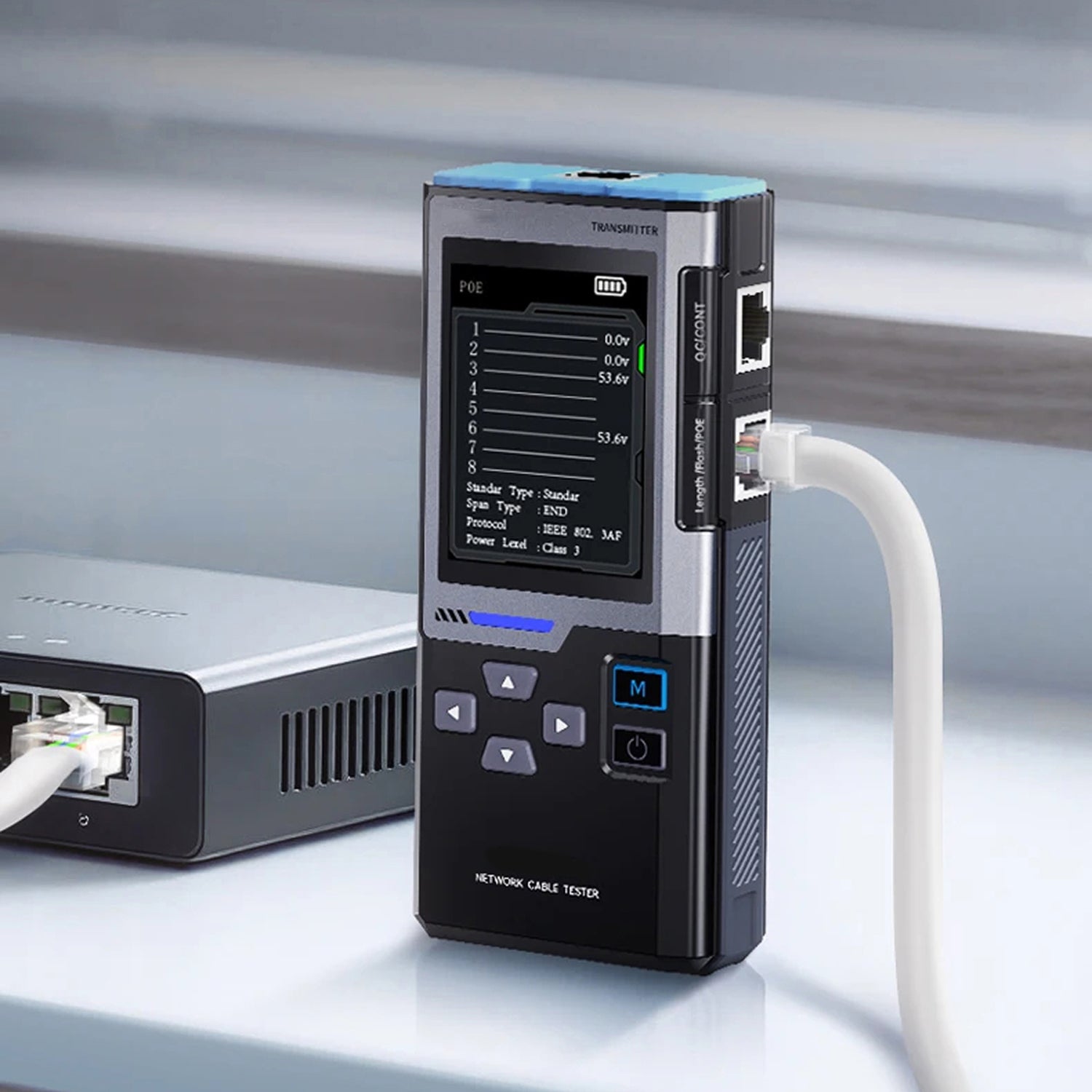 CronzTalin Speed Testing At 10/100/1000M, PoE Detection, Port Flash, And Anti-Interference Tracing